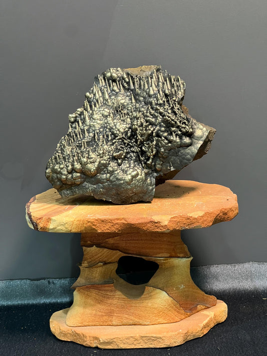 Museum Grade Golden Color Stalactite Goethite, For Special Collection - Crystal Gemstone AE 