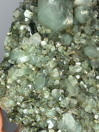 Very Special! Epidote With Lodolite Quartz