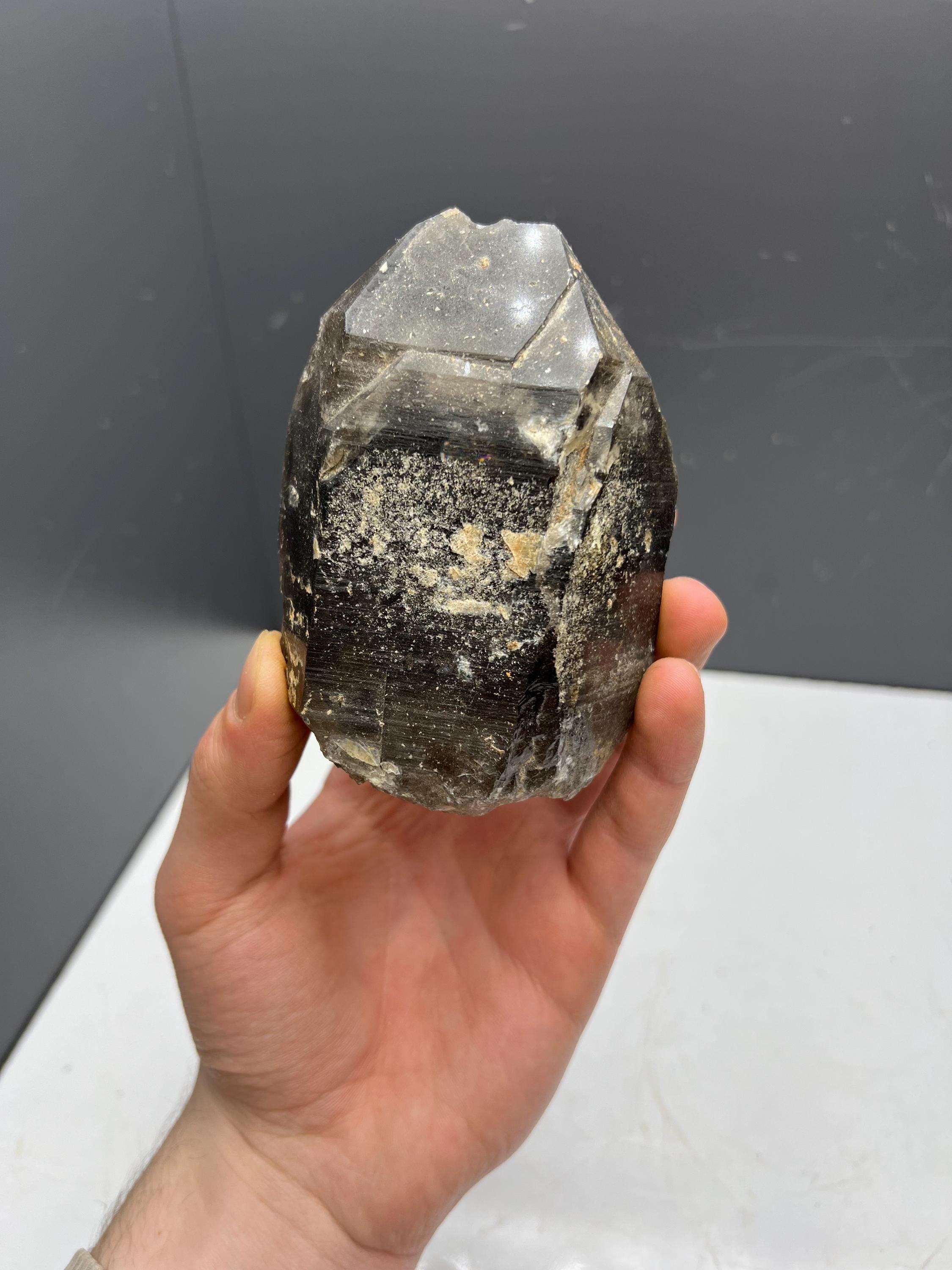 Dark Smoky Quartz Mineral - Crystal Gemstone AE 