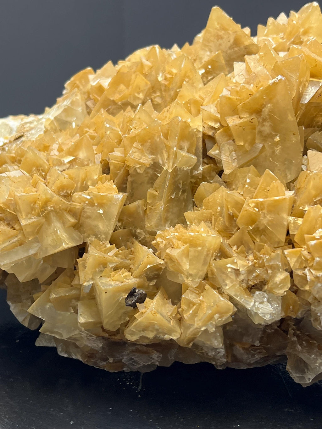 Large Size Special Orange Crystal Calcite Specimen - Crystal Gemstone AE 