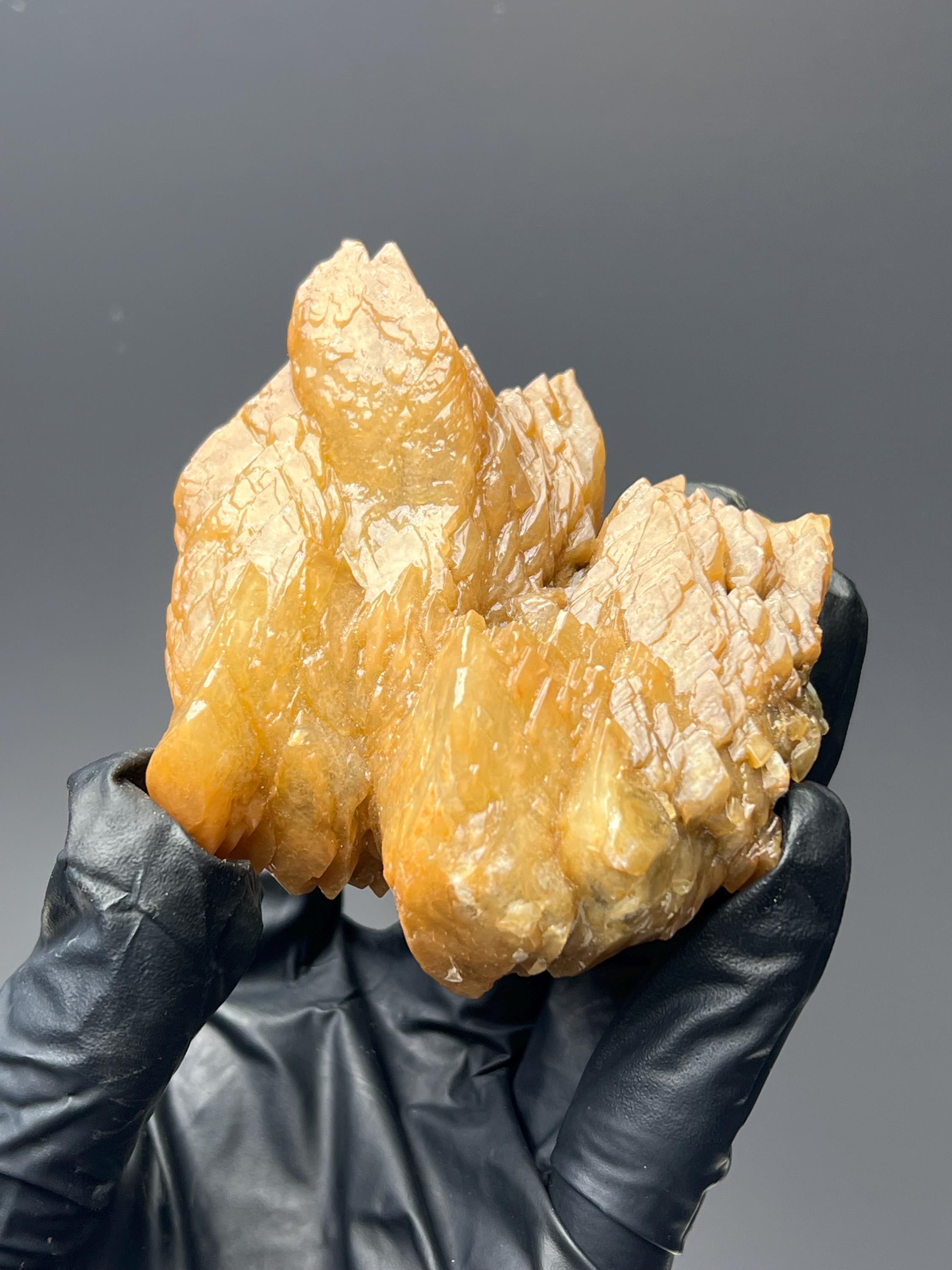 Very Special! Cathedral Formation Orange Crystal Calcite - Crystal Gemstone AE 
