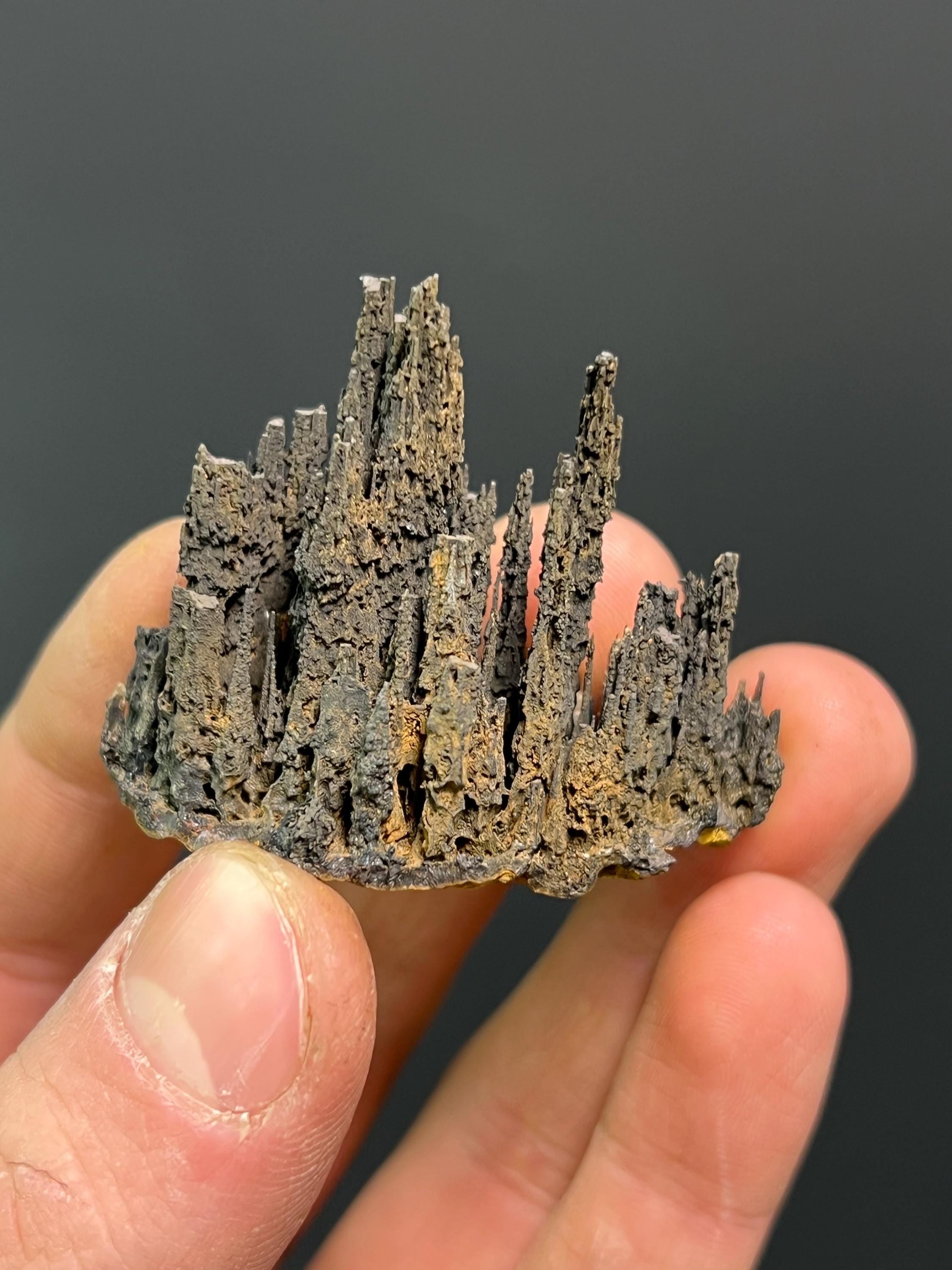 Specularite With Museum Quality Stalactite Goethite - Crystal Gemstone AE 