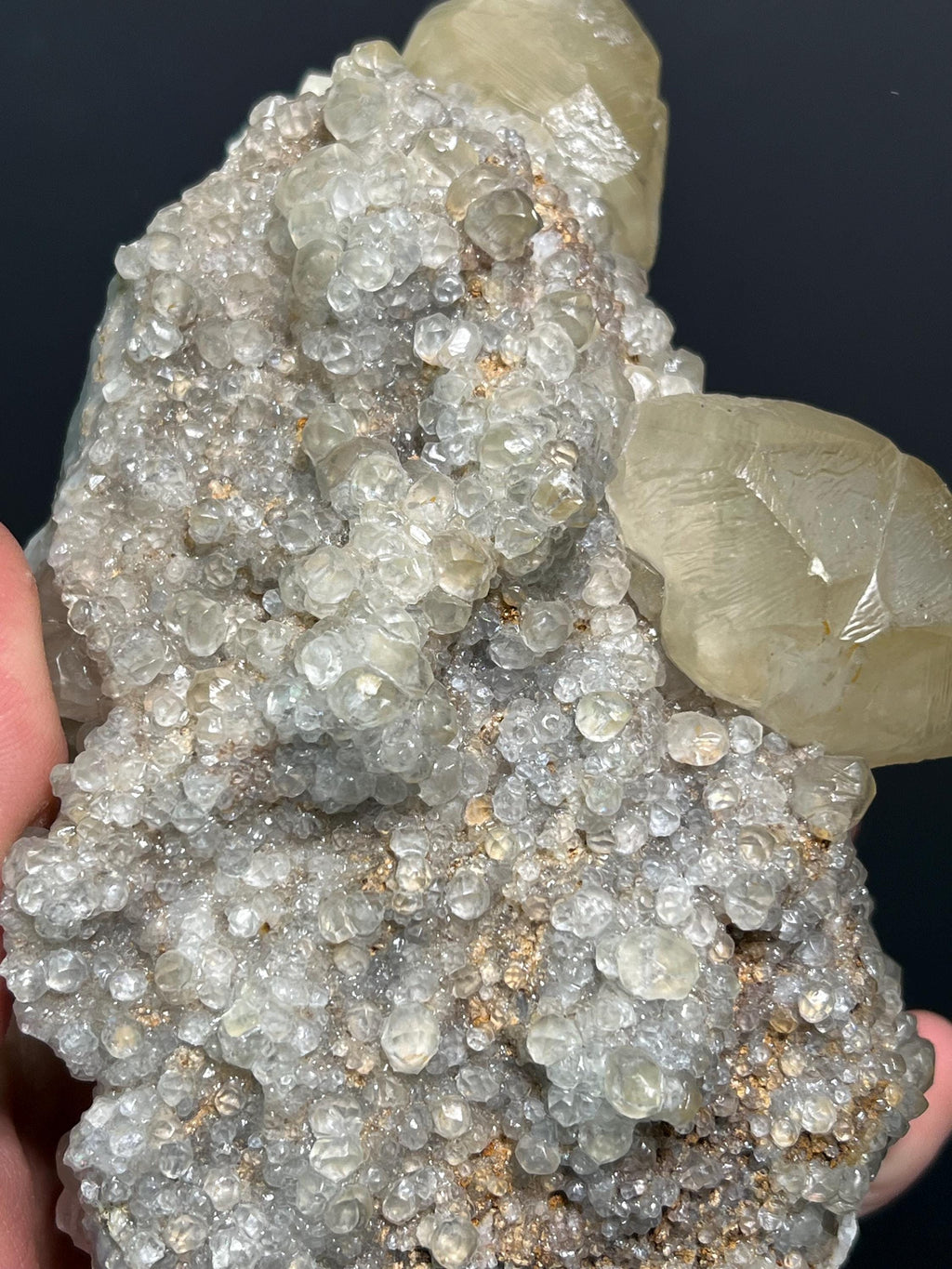 Dogtooth Calcite Specimen, Golden Yellow Crystal, Turkish Mineral (1.4kg) - Crystal Gemstone AE 