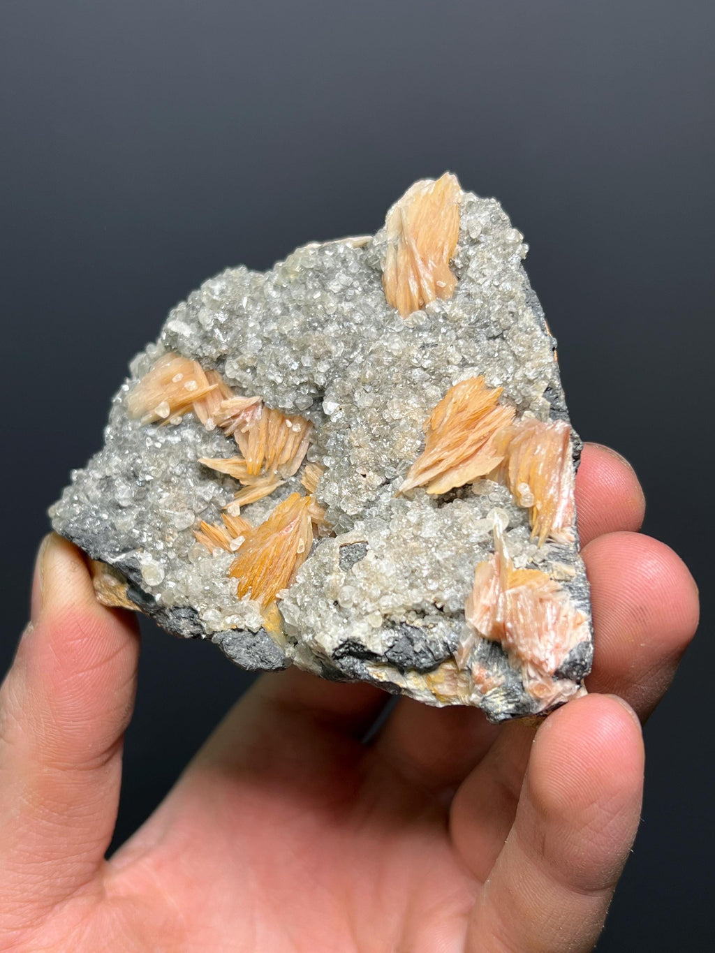 Barite With Calcite Specimen, 346gram - Crystal Gemstone AE 