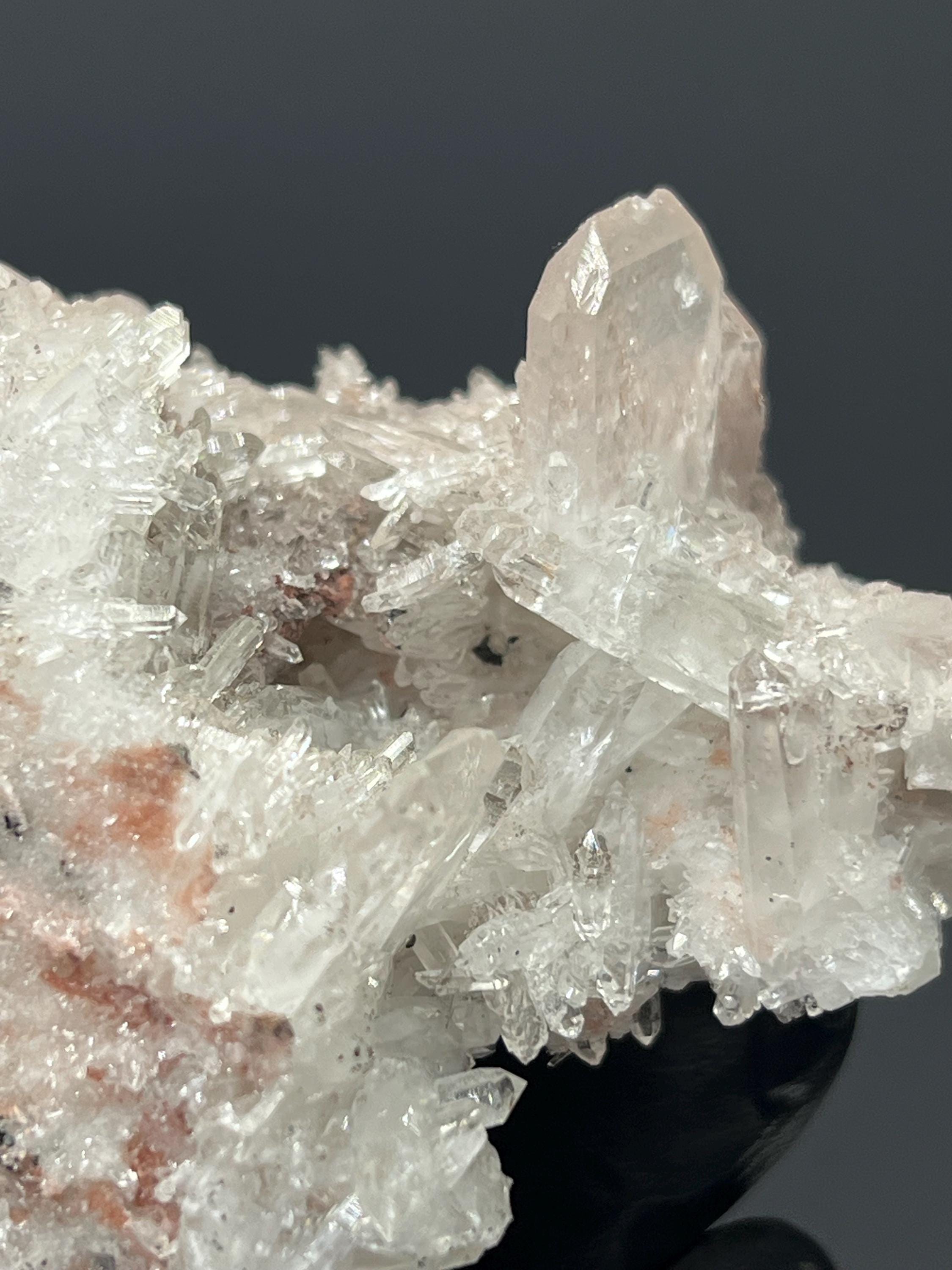 Pink Lemurian Quartz Cluster - Crystal Gemstone AE 
