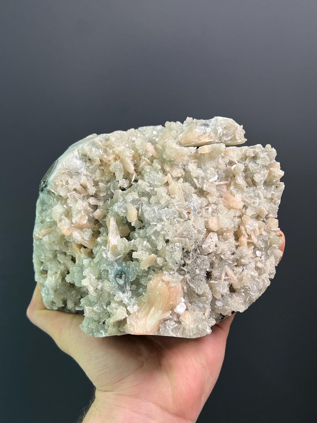Apophyllite With Stilbite - Crystal Gemstone AE 