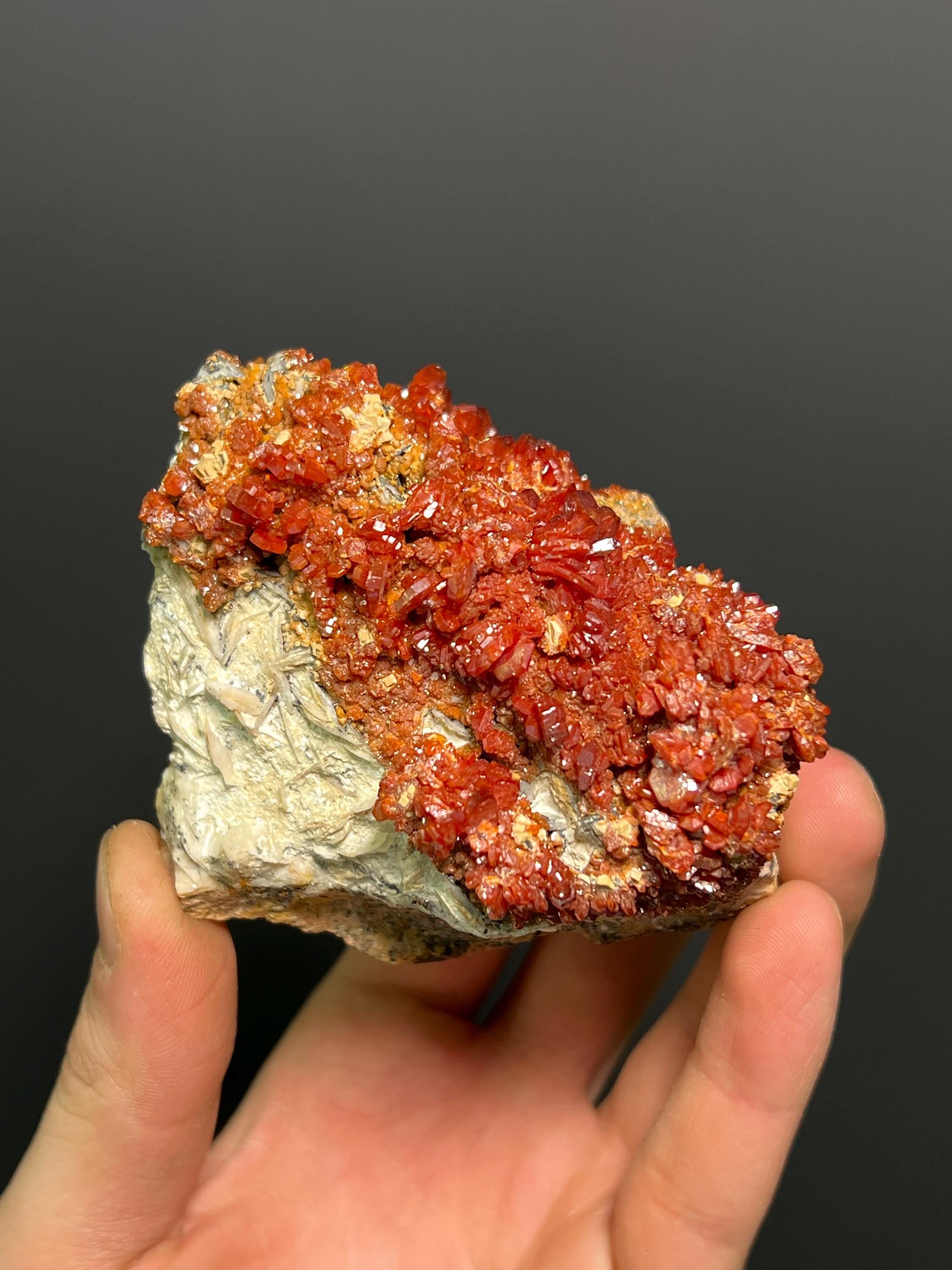 Vanadinite Specimen - Morocco - Crystal Gemstone AE 
