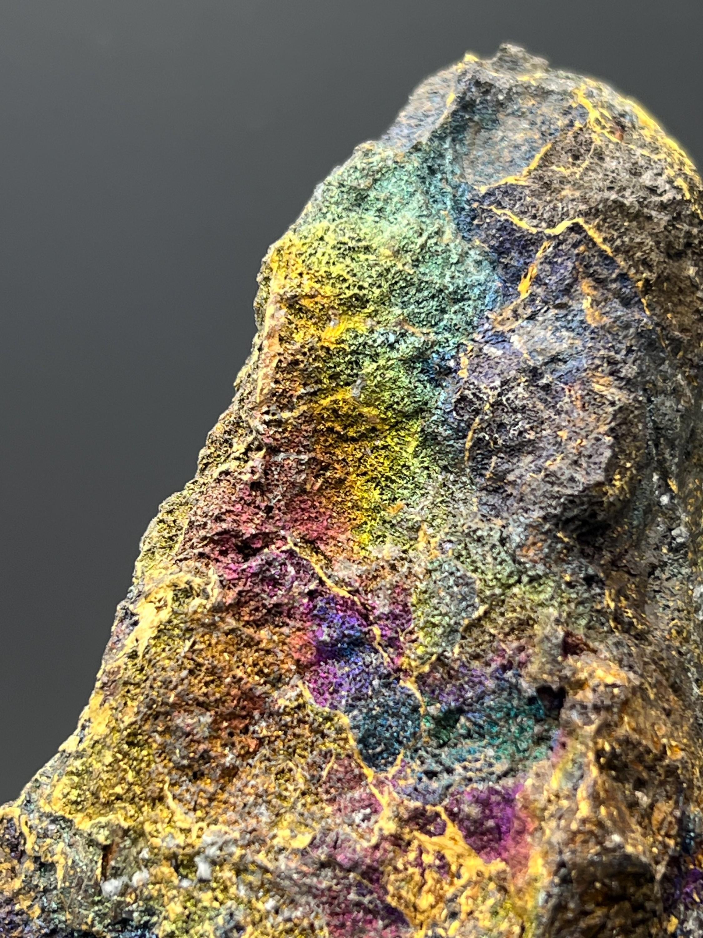 Natural Colourful Iridescent Goethite - Crystal Gemstone AE 