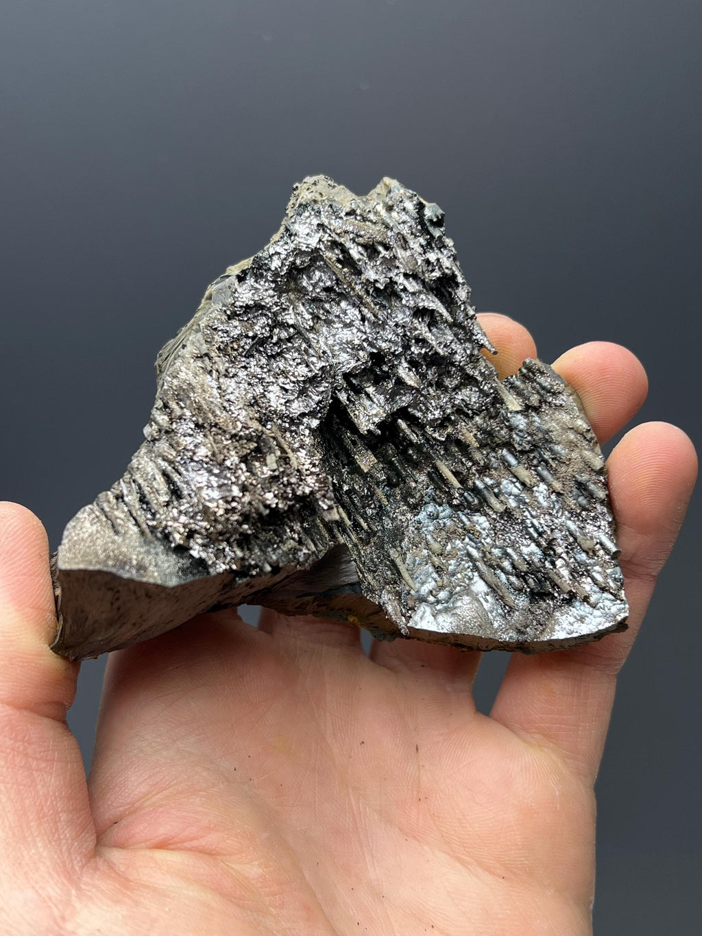 Specularite With Stalactite Goethite - Crystal Gemstone AE 