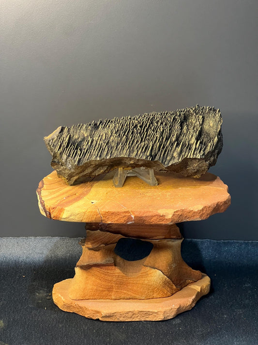 Museum Grade, Very Very Showy Golden Color Stalactite Goethite Specimen, For Special Collection - Crystal Gemstone AE 