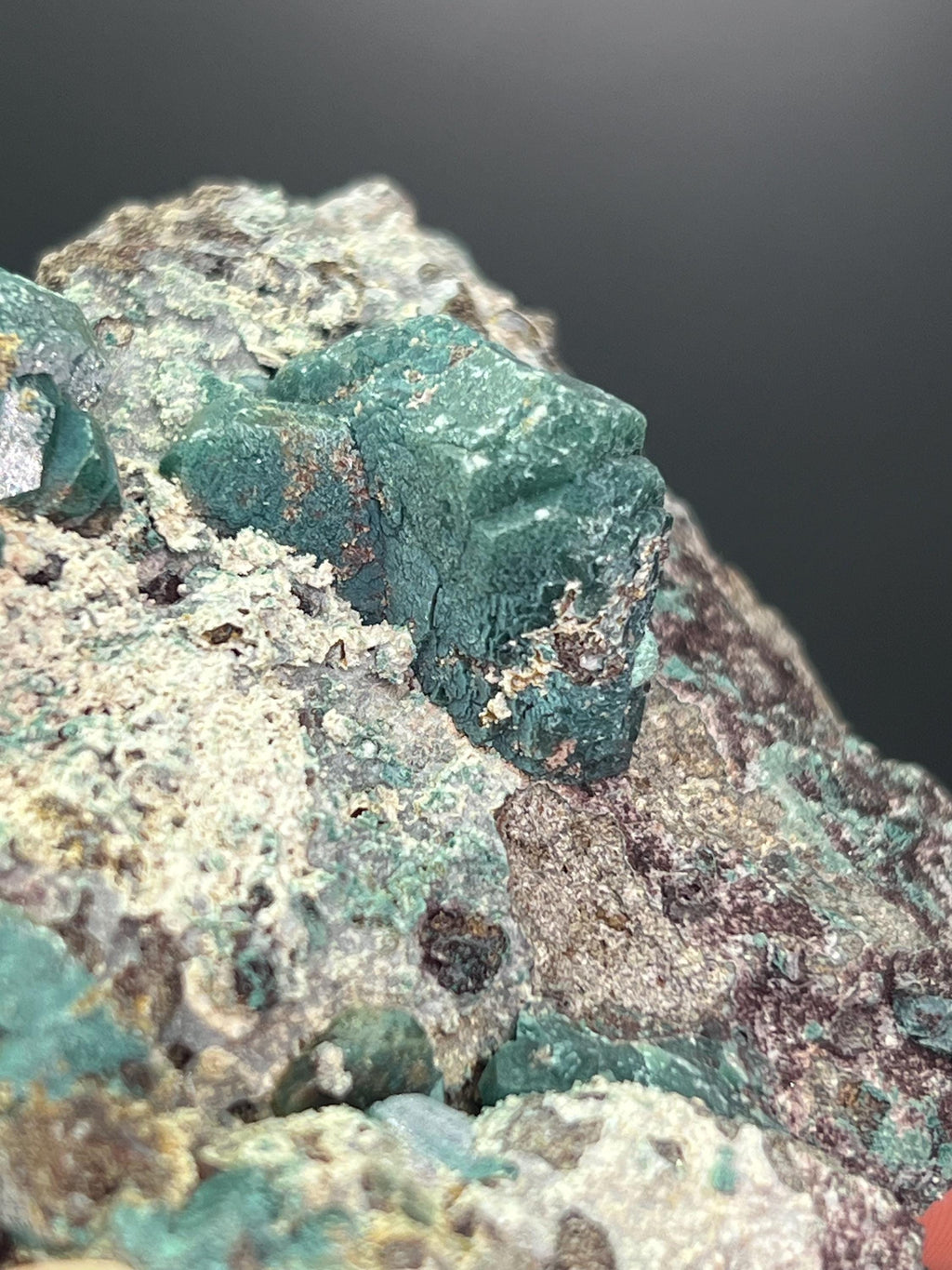 Grandidierite Specimen from Madagascar, Blue-Green Rare Mineral - Crystal Gemstone AE 
