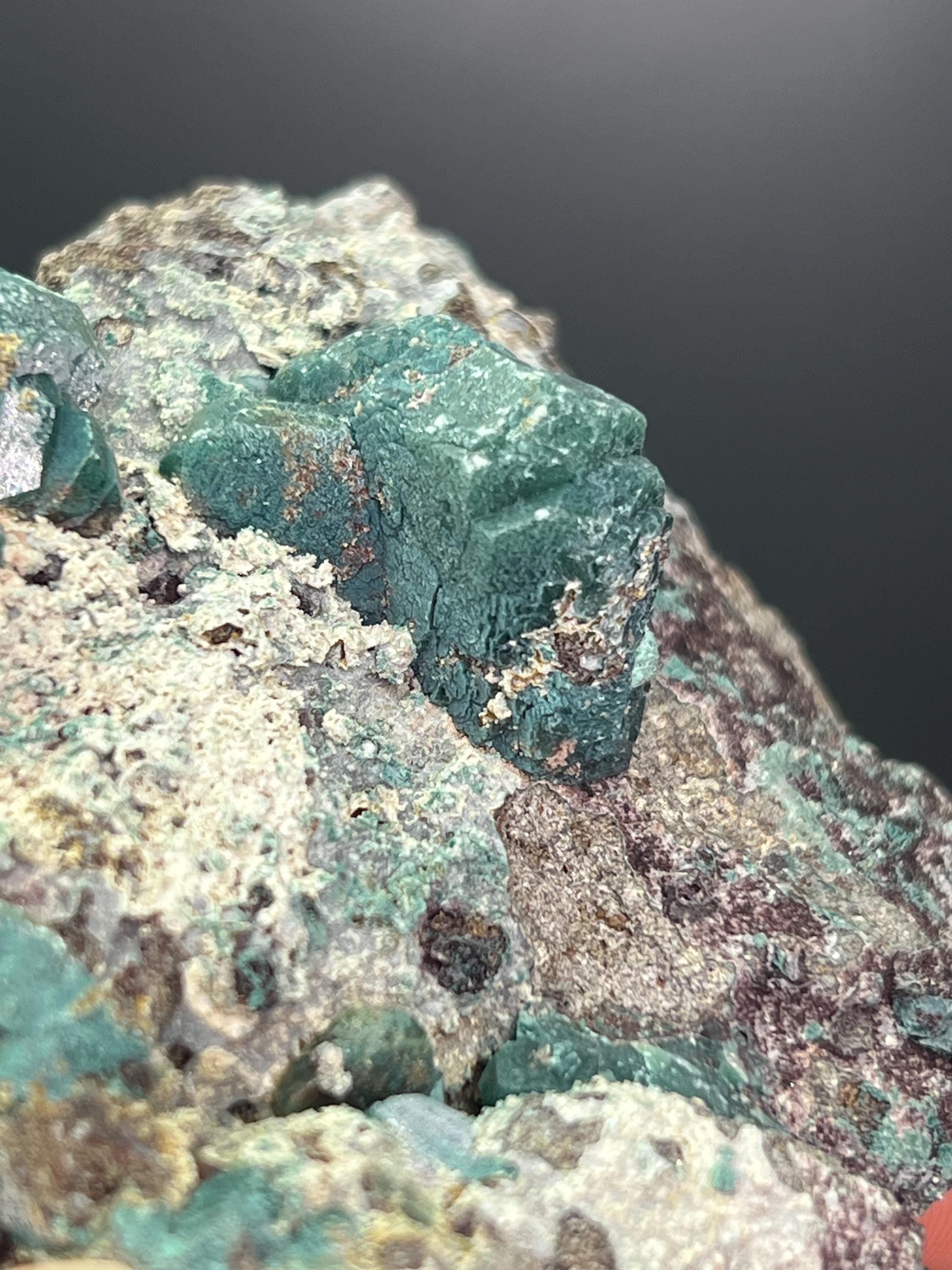 Grandidierite Specimen from Madagascar, Blue-Green Rare Mineral - Crystal Gemstone AE 