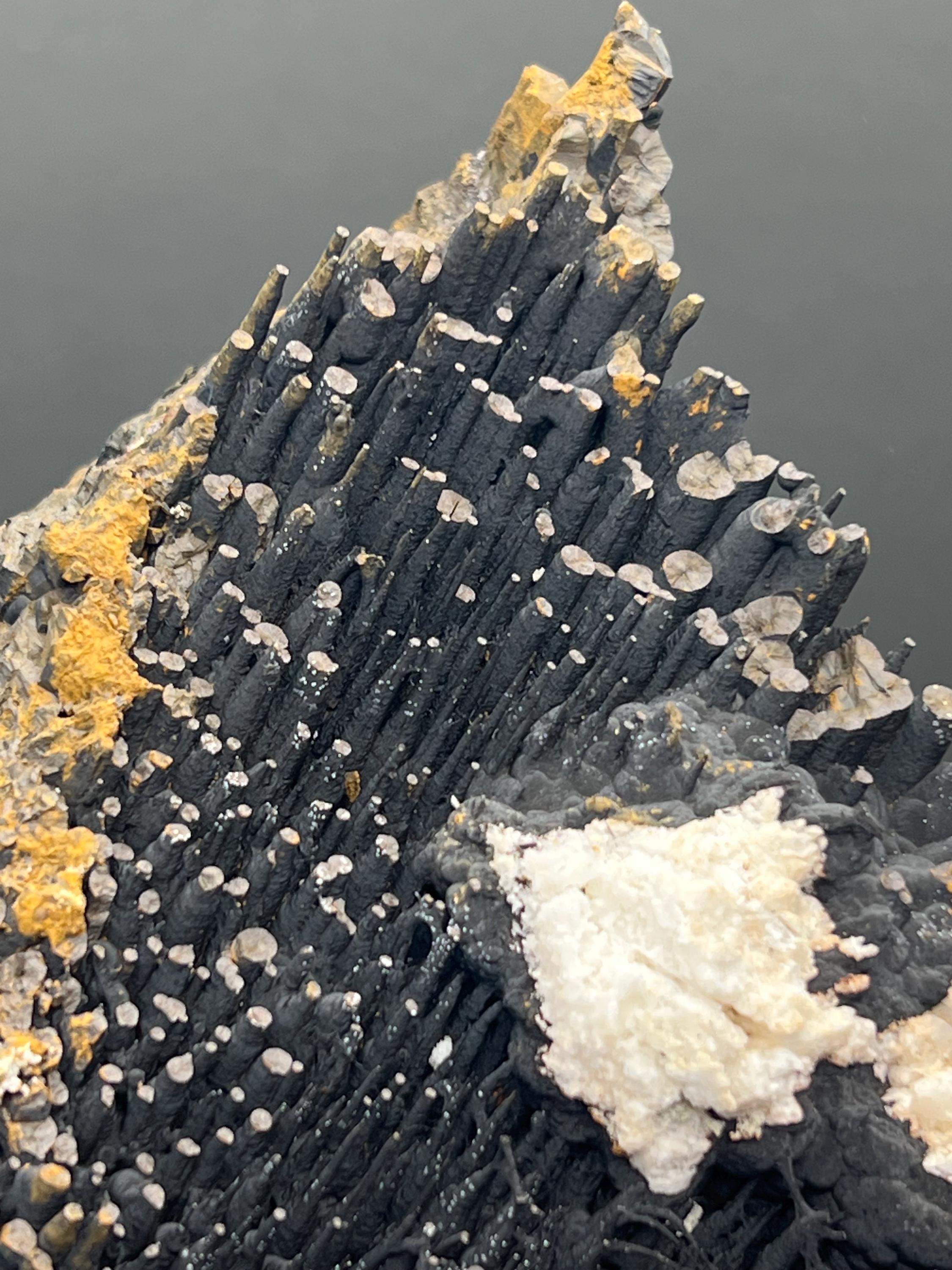 Museum Quality, Calcite on stalactite city and bridges goethite, Special Collections - Crystal Gemstone AE 
