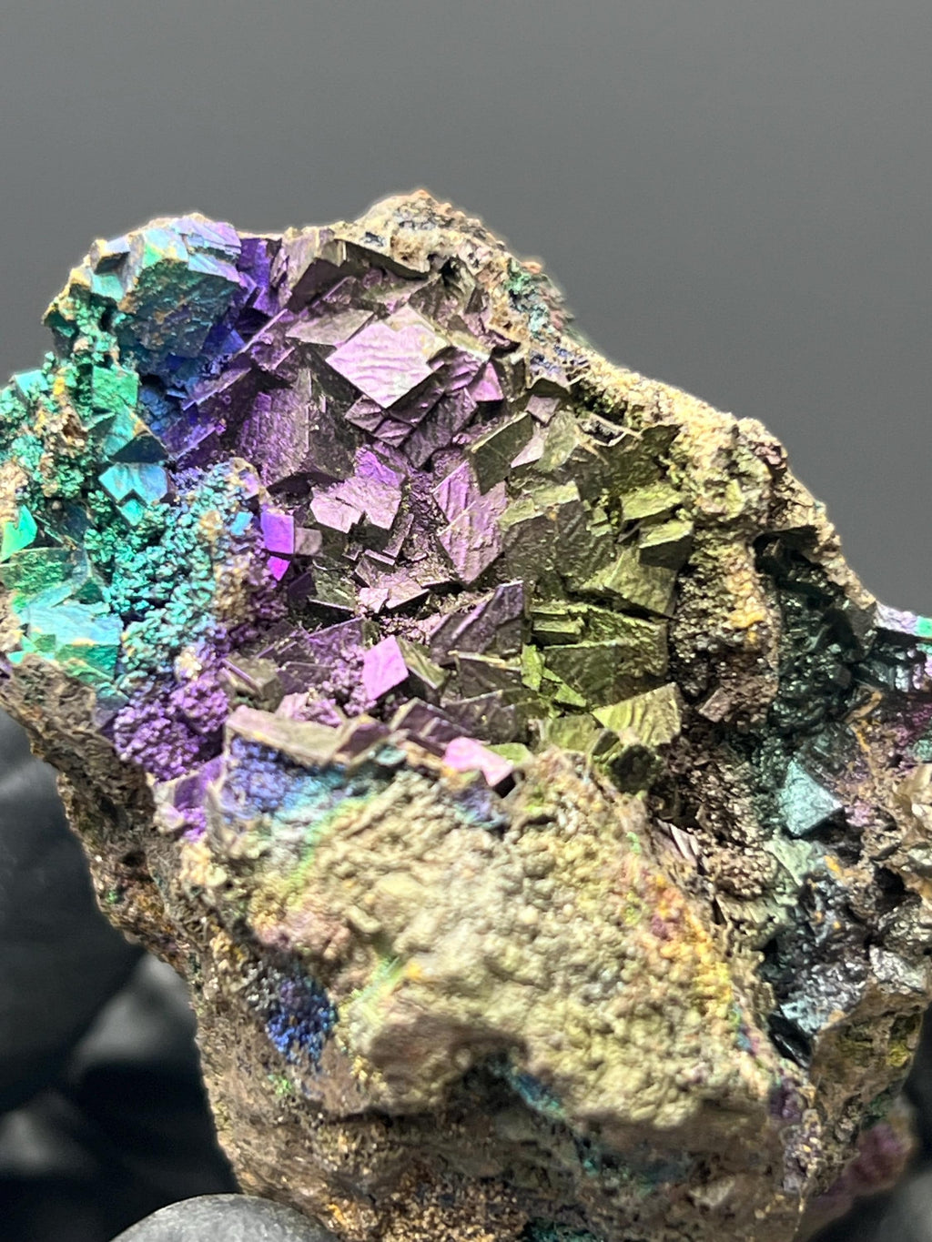Museum Grade! Colored Alloy Turgite With Iron Siderite - Crystal Gemstone AE 