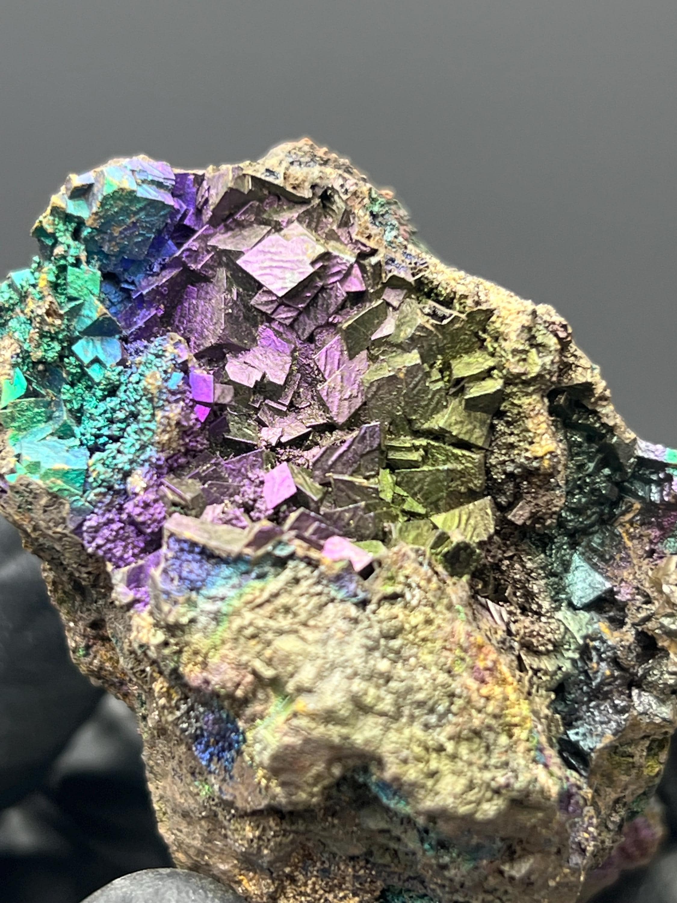 Museum Grade! Colored Alloy Turgite With Iron Siderite - Crystal Gemstone AE 