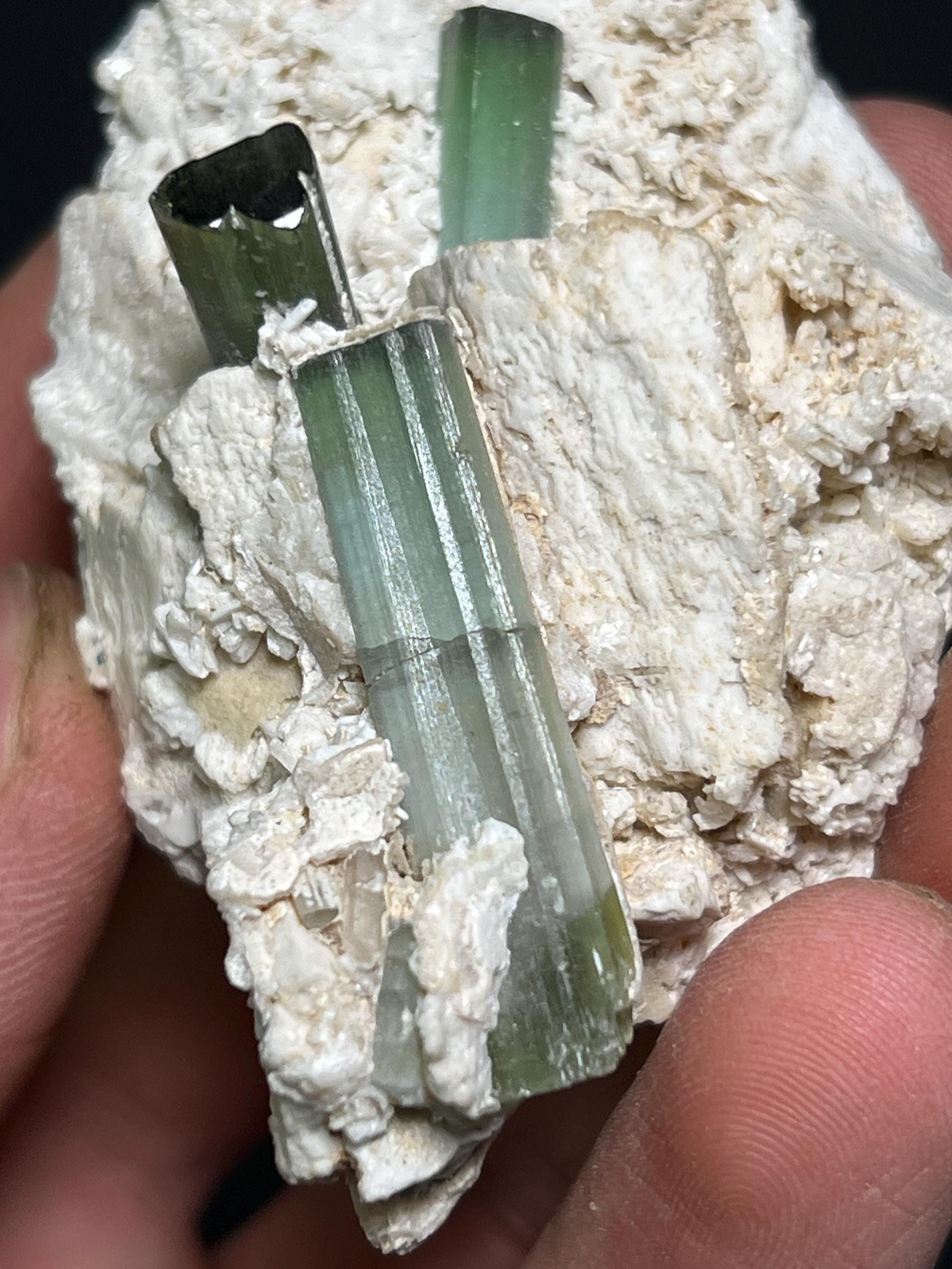Termolite Tourmaline Specimen, 47gram - Crystal Gemstone AE 
