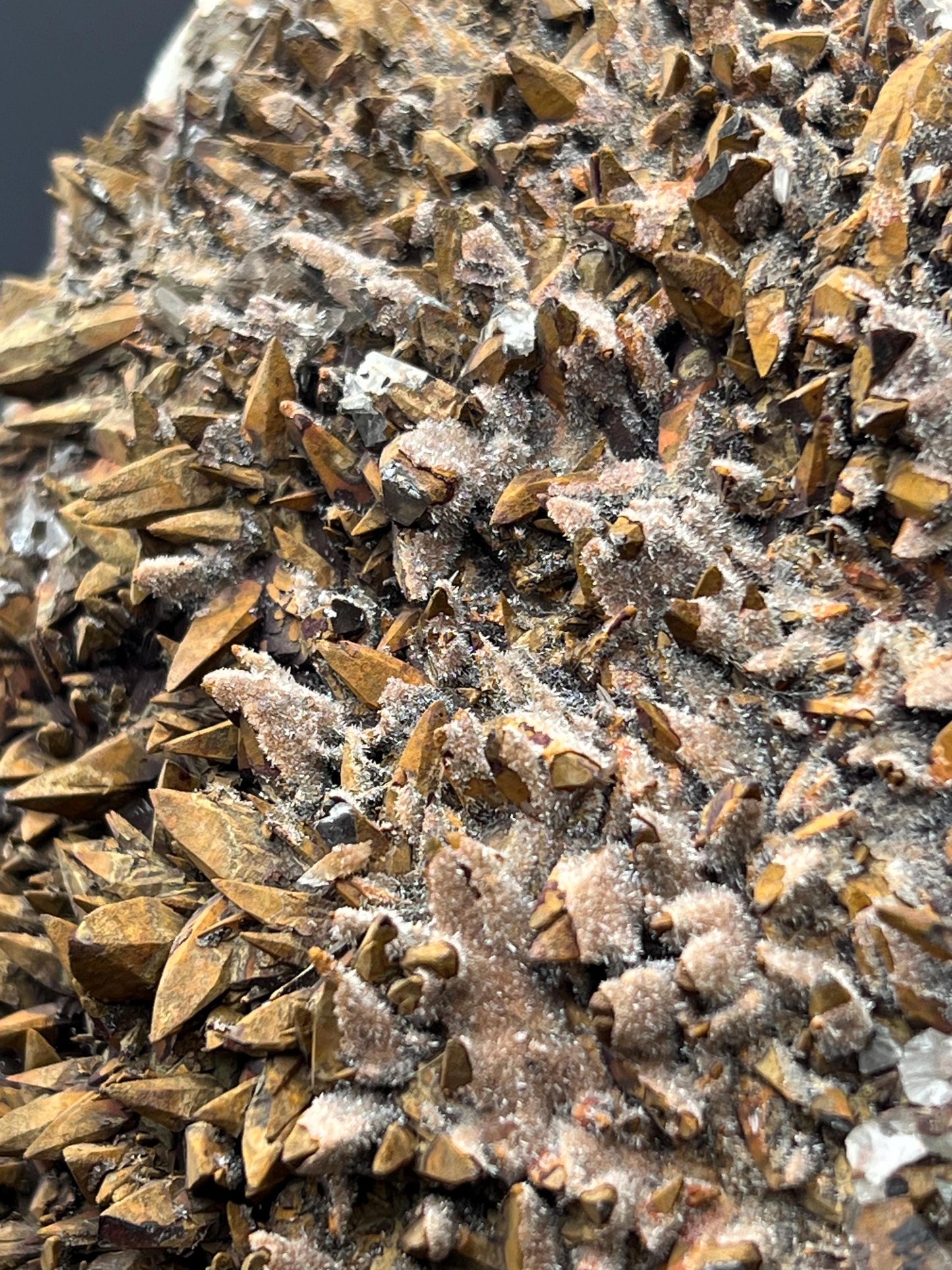 Large Size Feather Brown Crystal Calcite Specimen