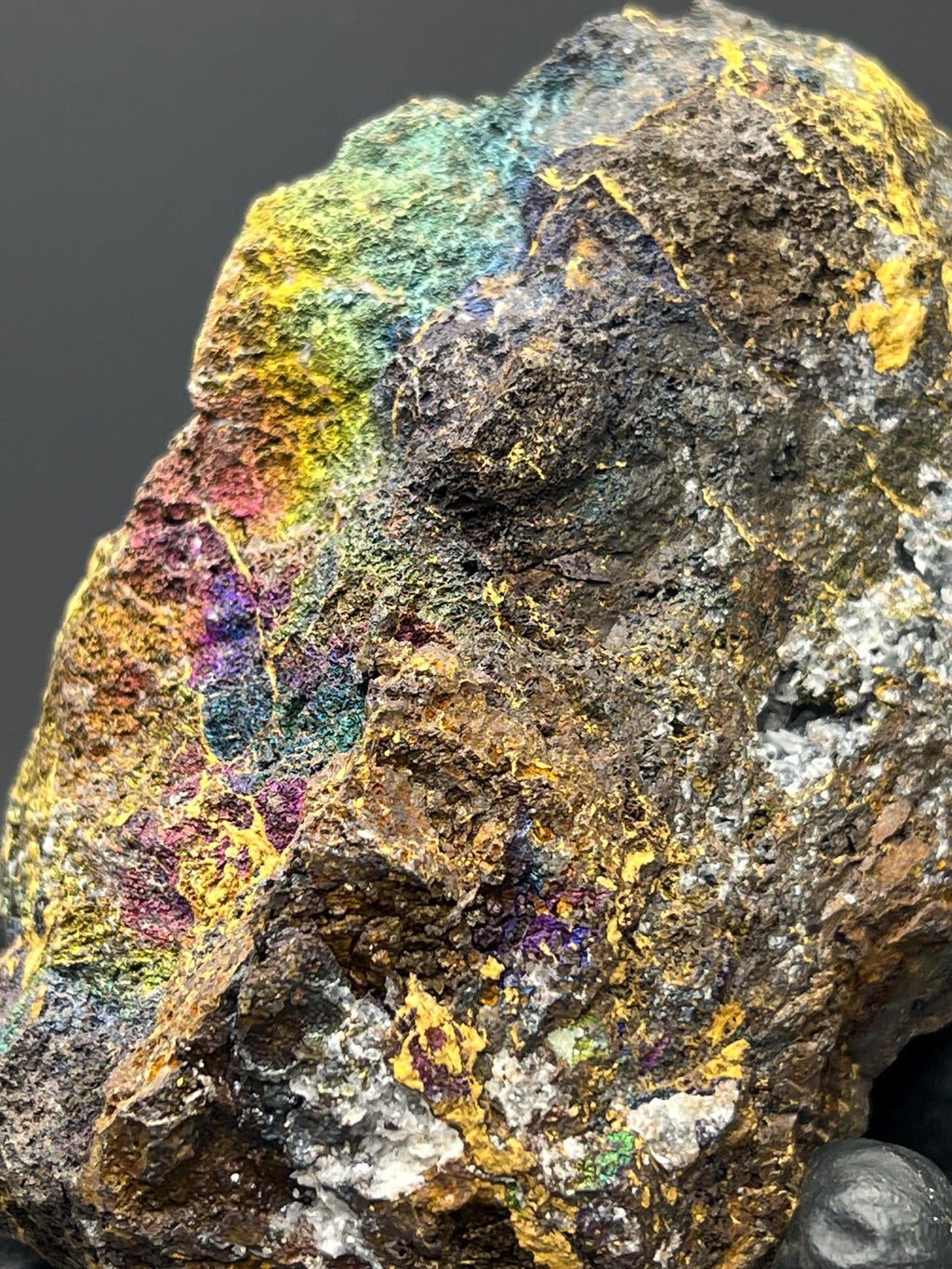 Natural Colourful Iridescent Goethite - Crystal Gemstone AE 