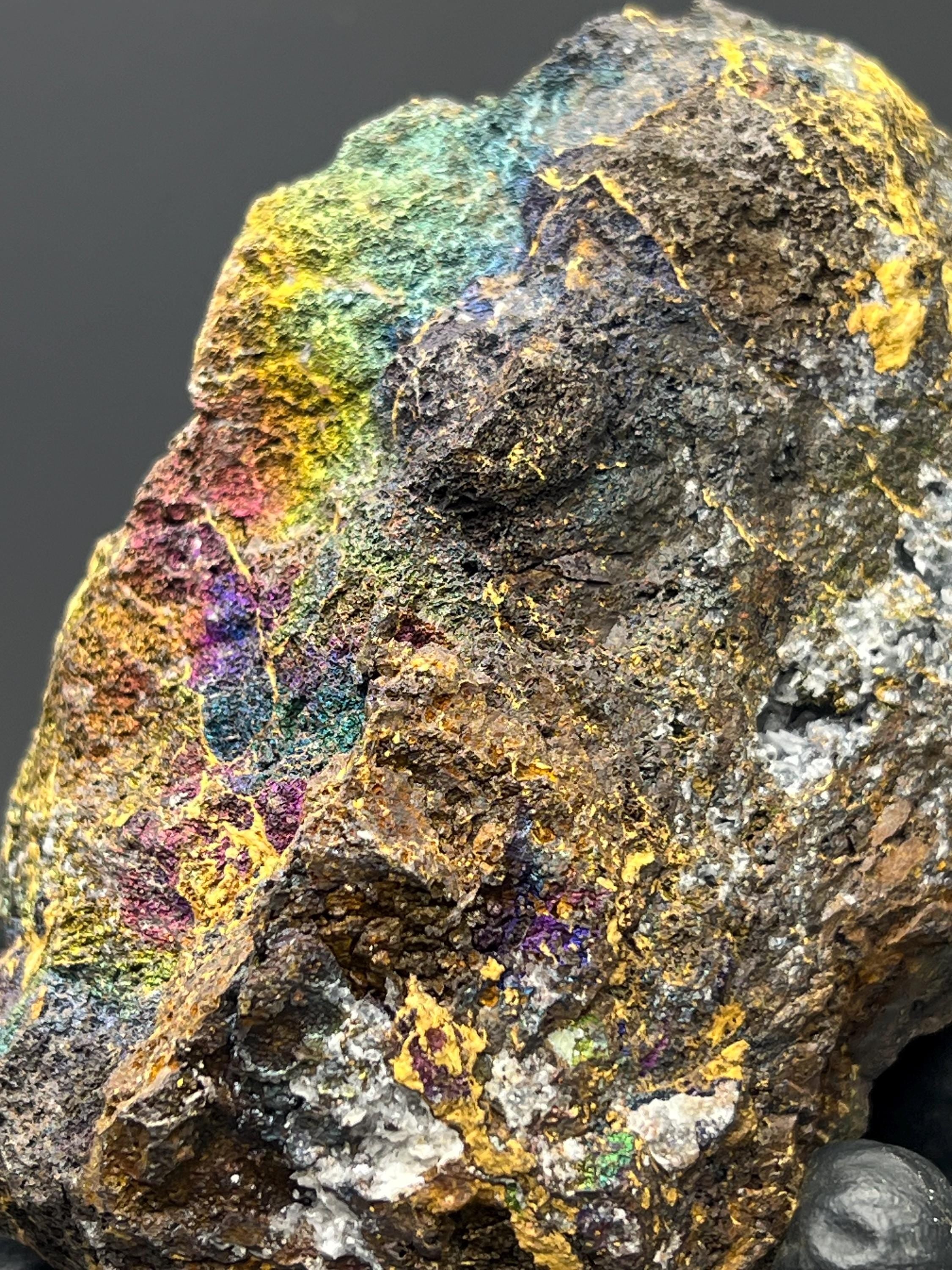Natural Colourful Iridescent Goethite - Crystal Gemstone AE 