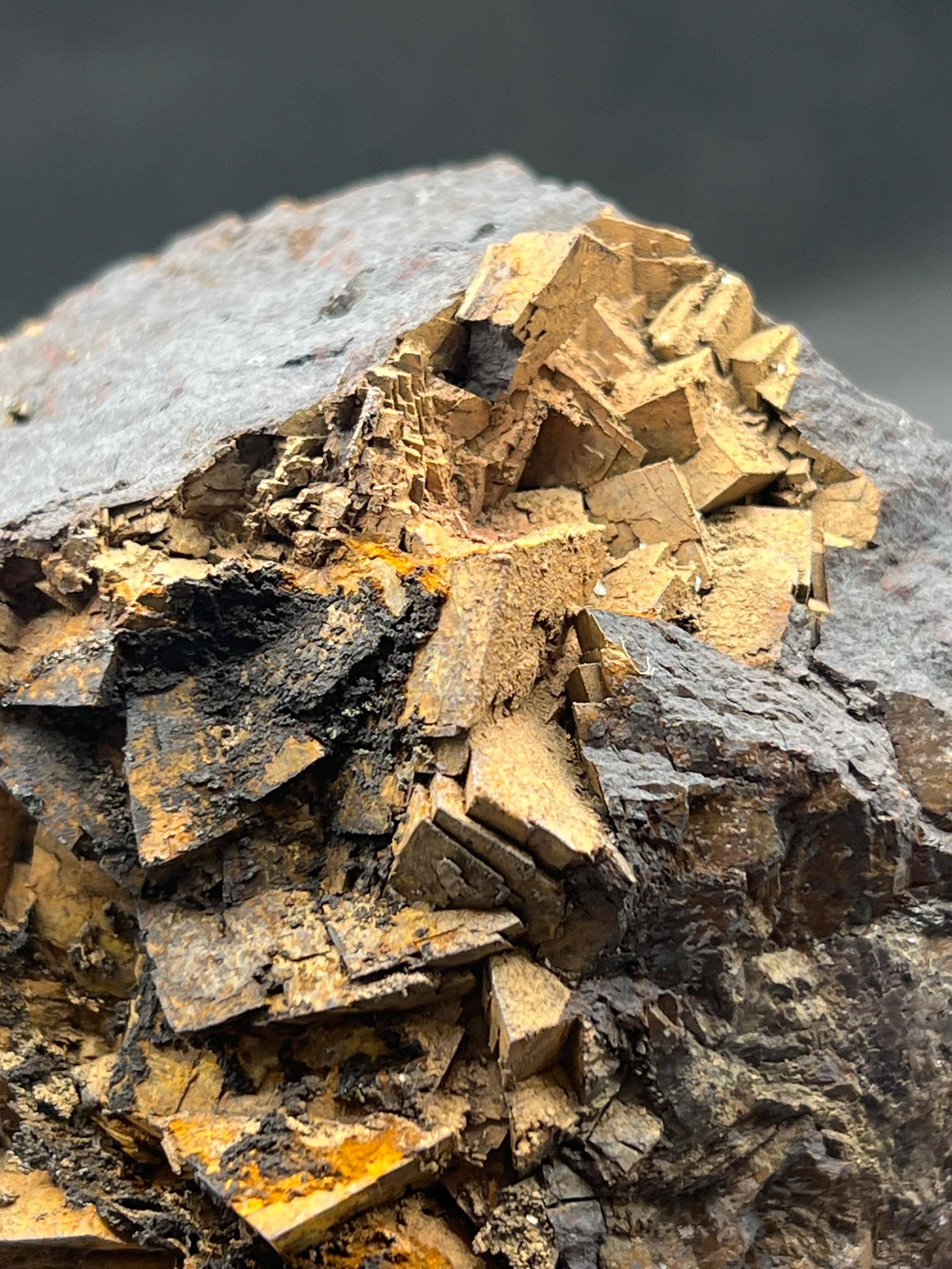 Special Quality And Showy Limonite On Iron Siderite, For Special Collection - Crystal Gemstone AE 