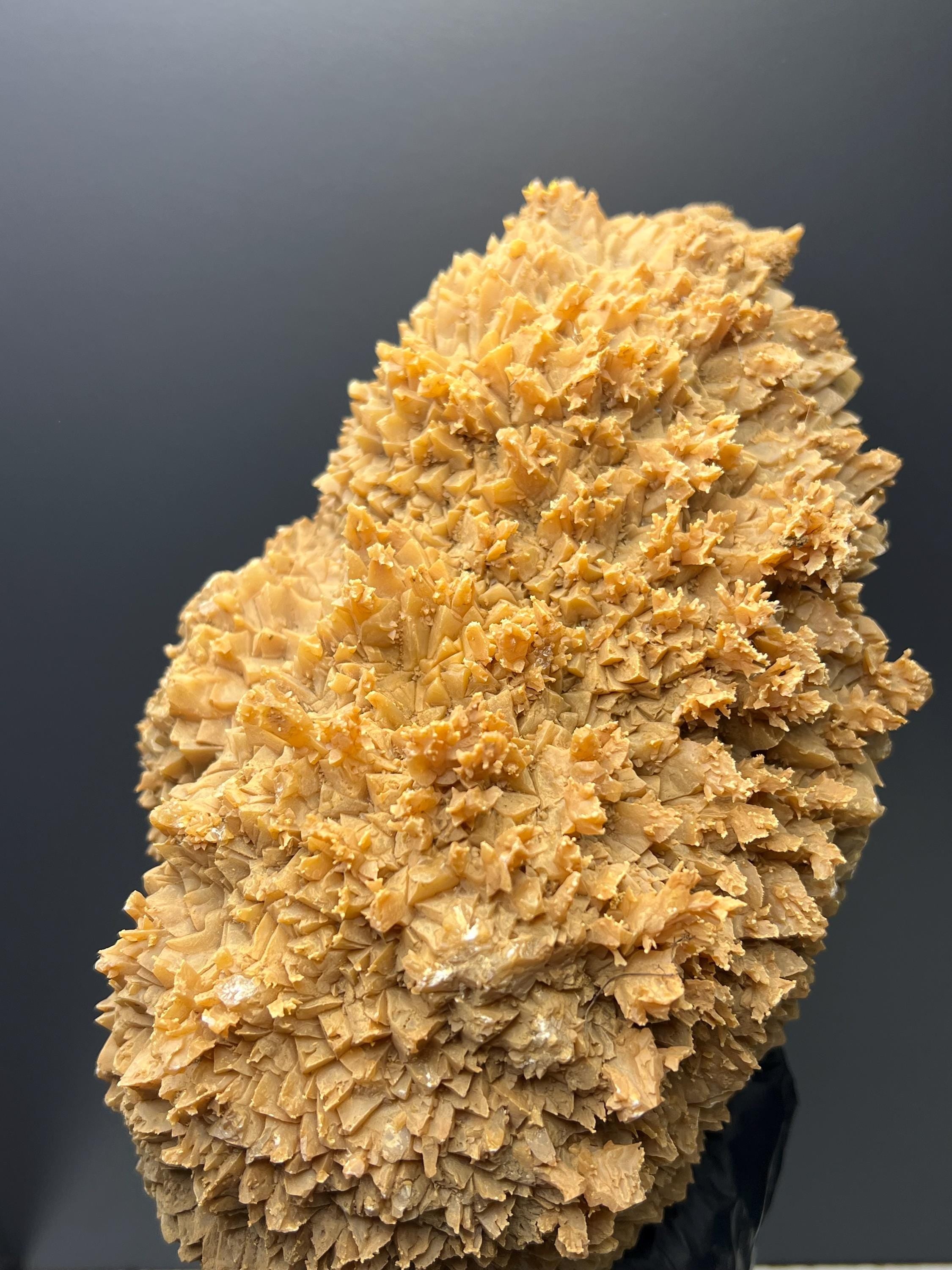 Large Orange Crystal Calcite Specimen - Turkey Mineral - Crystal Gemstone AE 