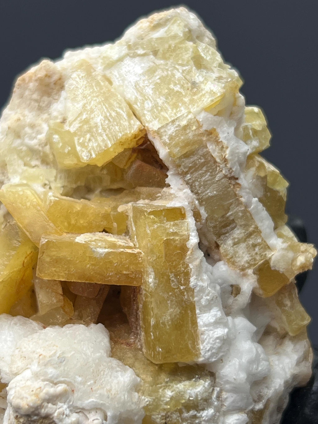 Yellow Barite Specimen - Crystal Gemstone AE 