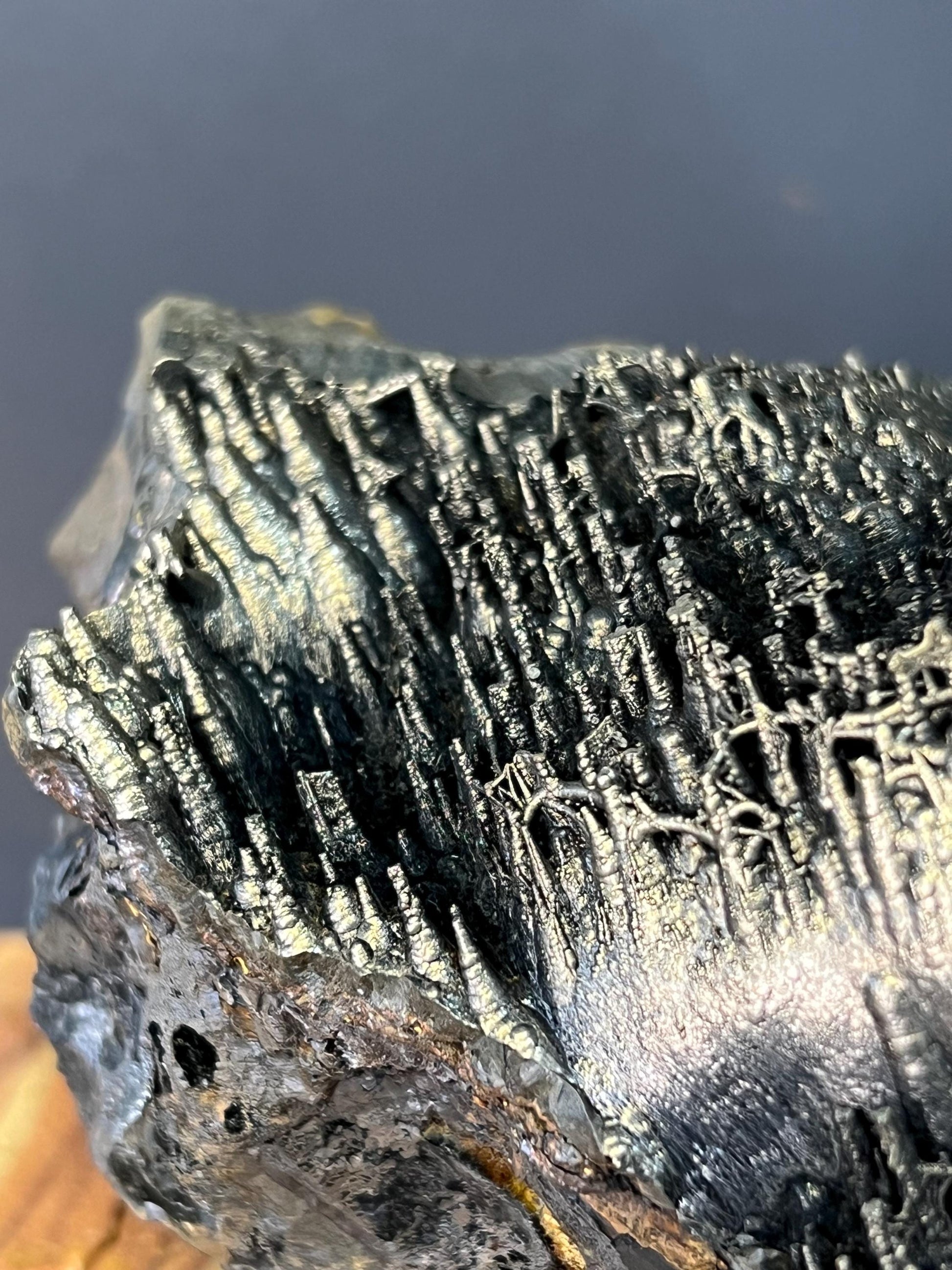 Museum Grade! Very Special Golden Color Stalactite Goethite Specimen, For Special Collection - Crystal Gemstone AE 