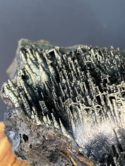 Museum Grade! Very Special Golden Color Stalactite Goethite Specimen, For Special Collection - Crystal Gemstone AE 