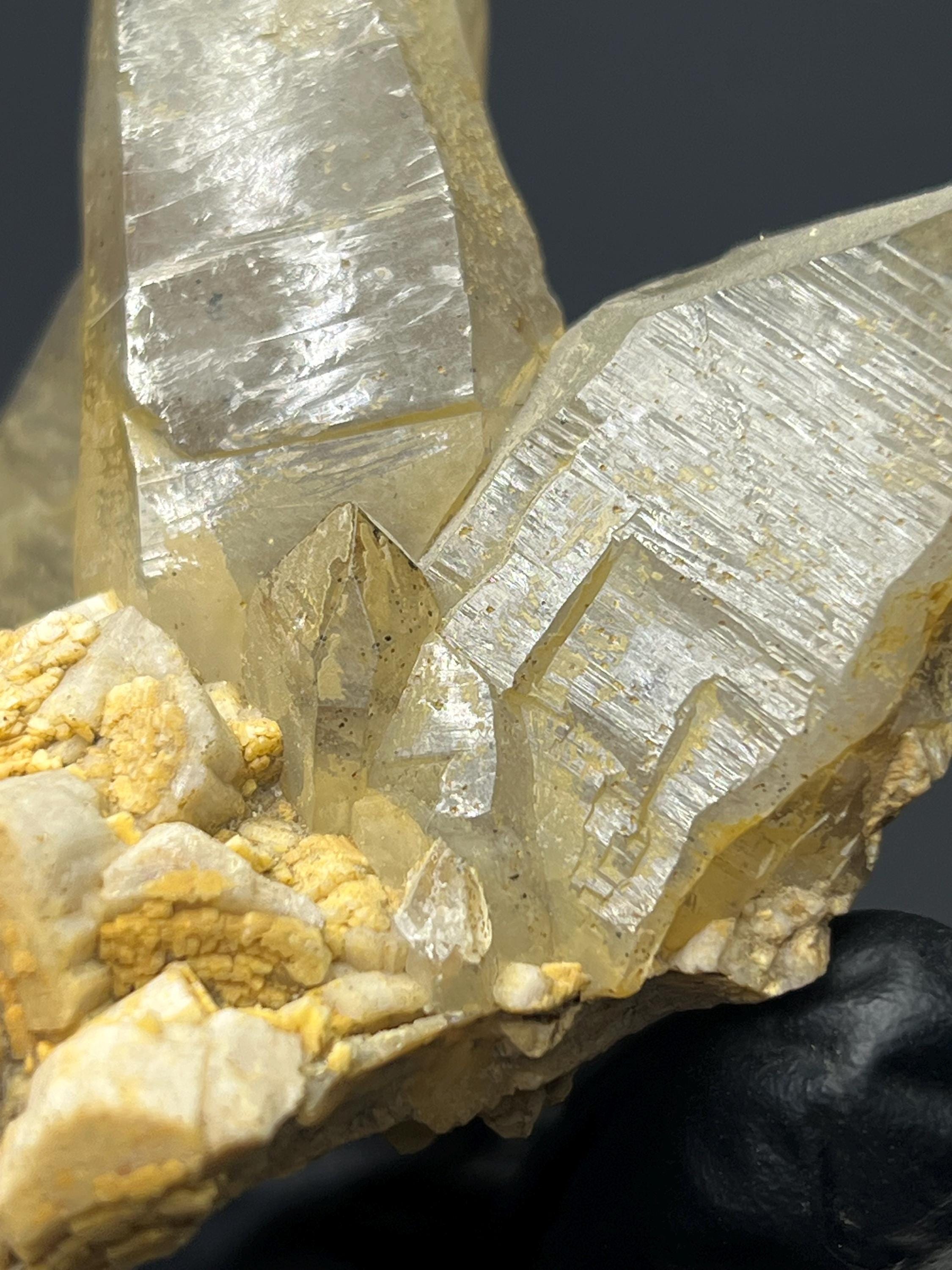 Smoky Quartz & Ortochlase - Crystal Gemstone AE 