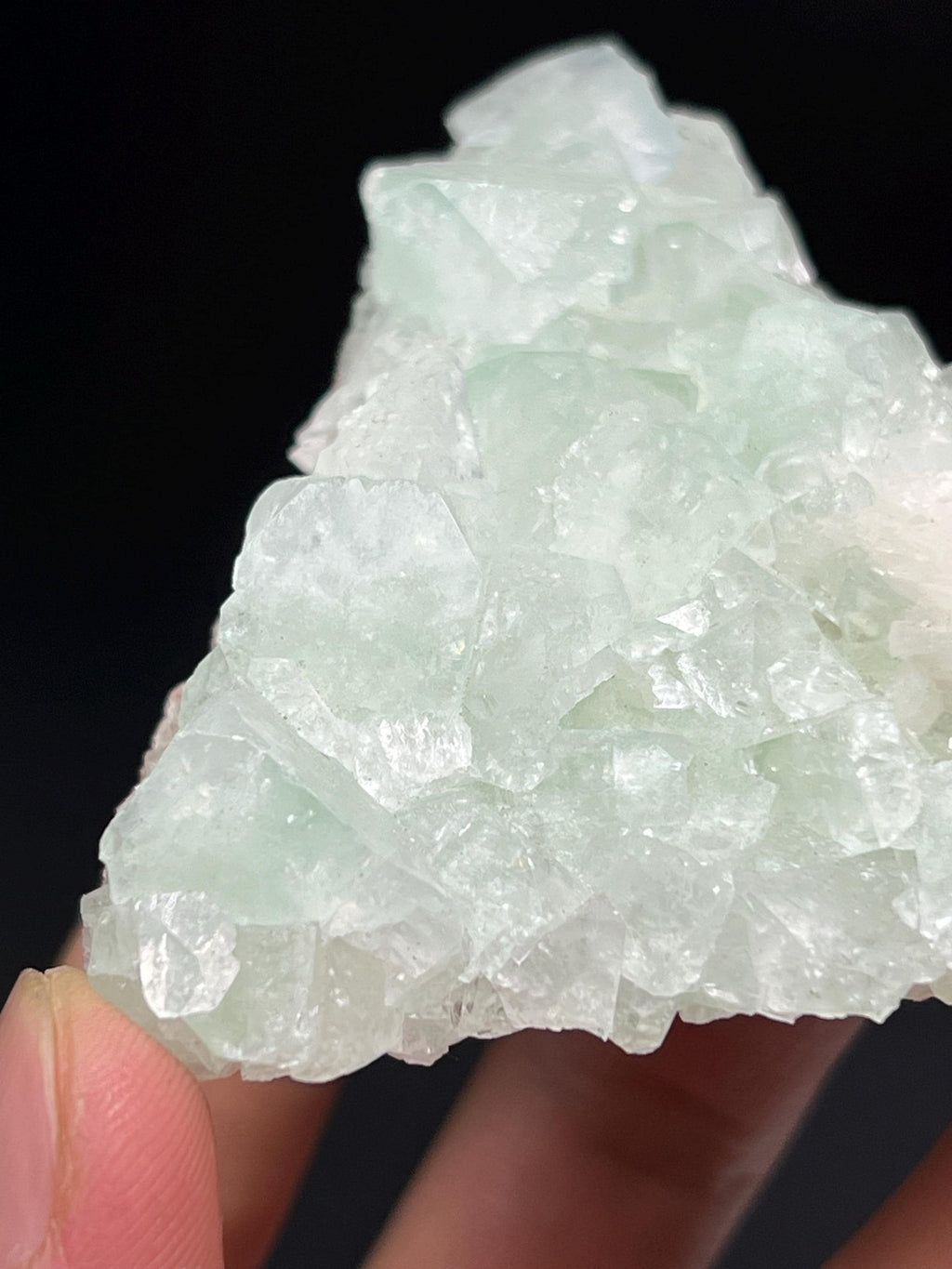 Fluorapophyllite And Apophyllite Specimen - Crystal Gemstone AE 