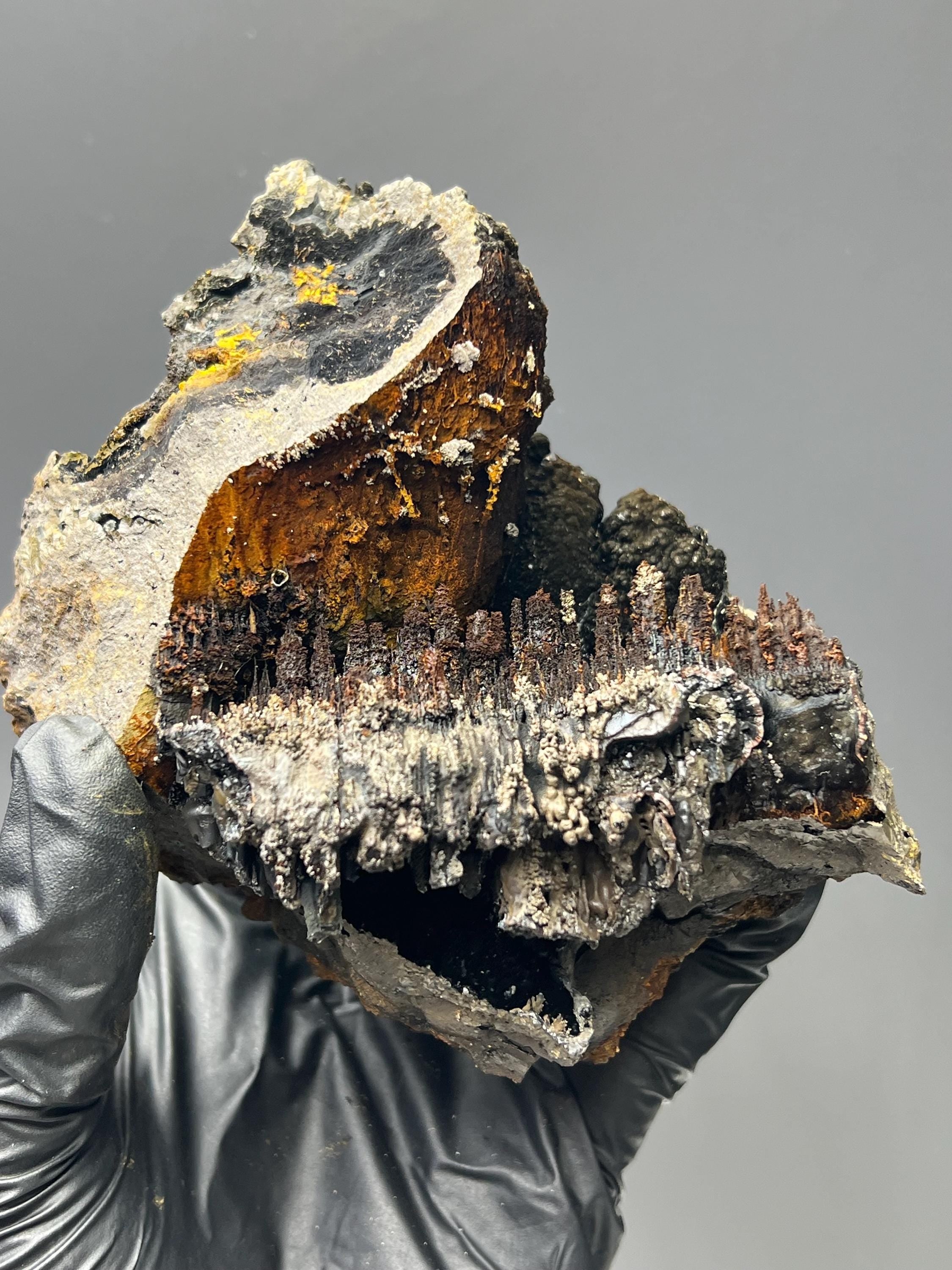 Museum Quality, Limonite And Specularite With Stalactite Goethite, For Special Collection - Crystal Gemstone AE 