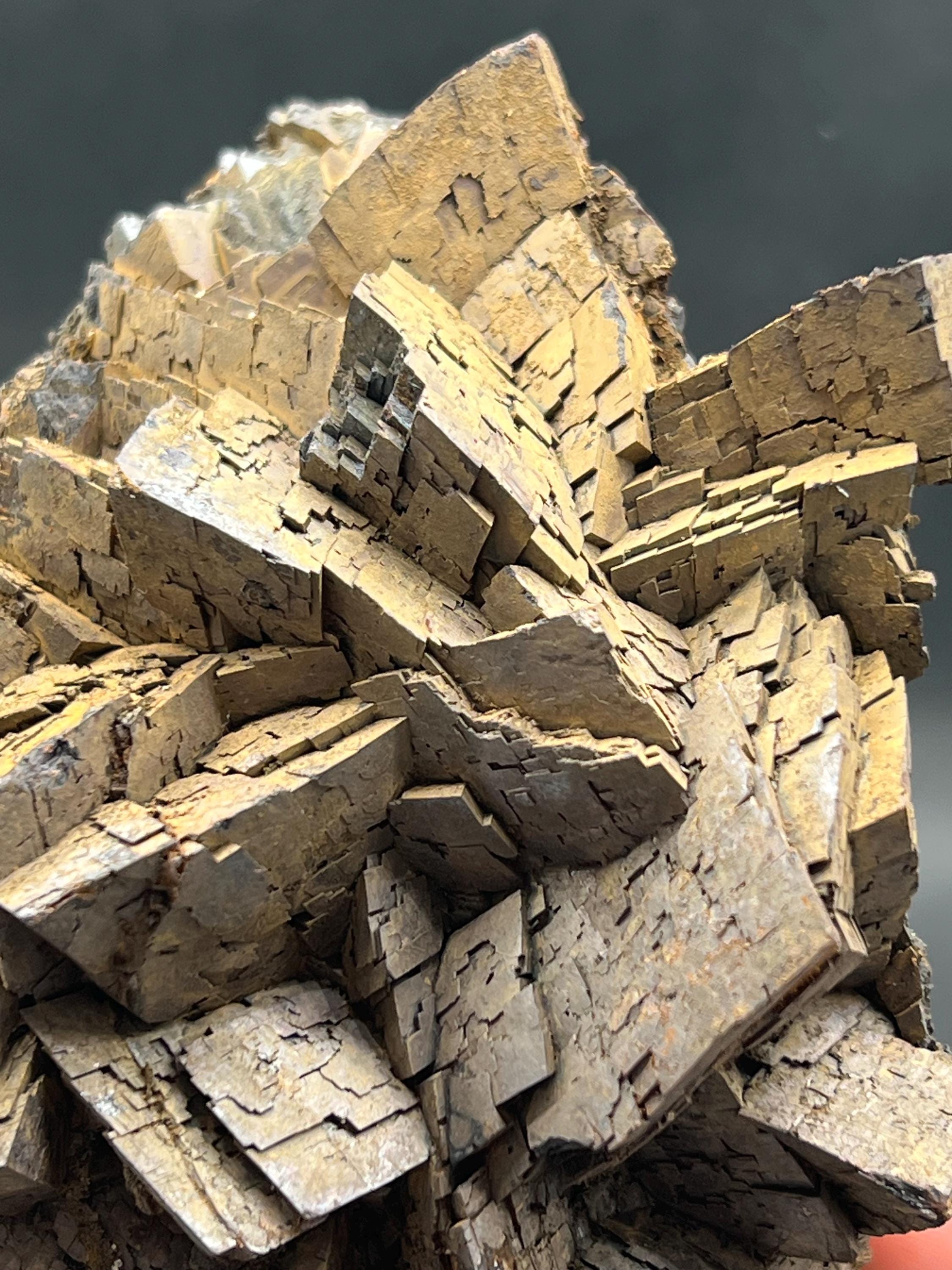 Special Quality, Limonite On Iron Siderite Mineral, For Special Collection - Crystal Gemstone AE 