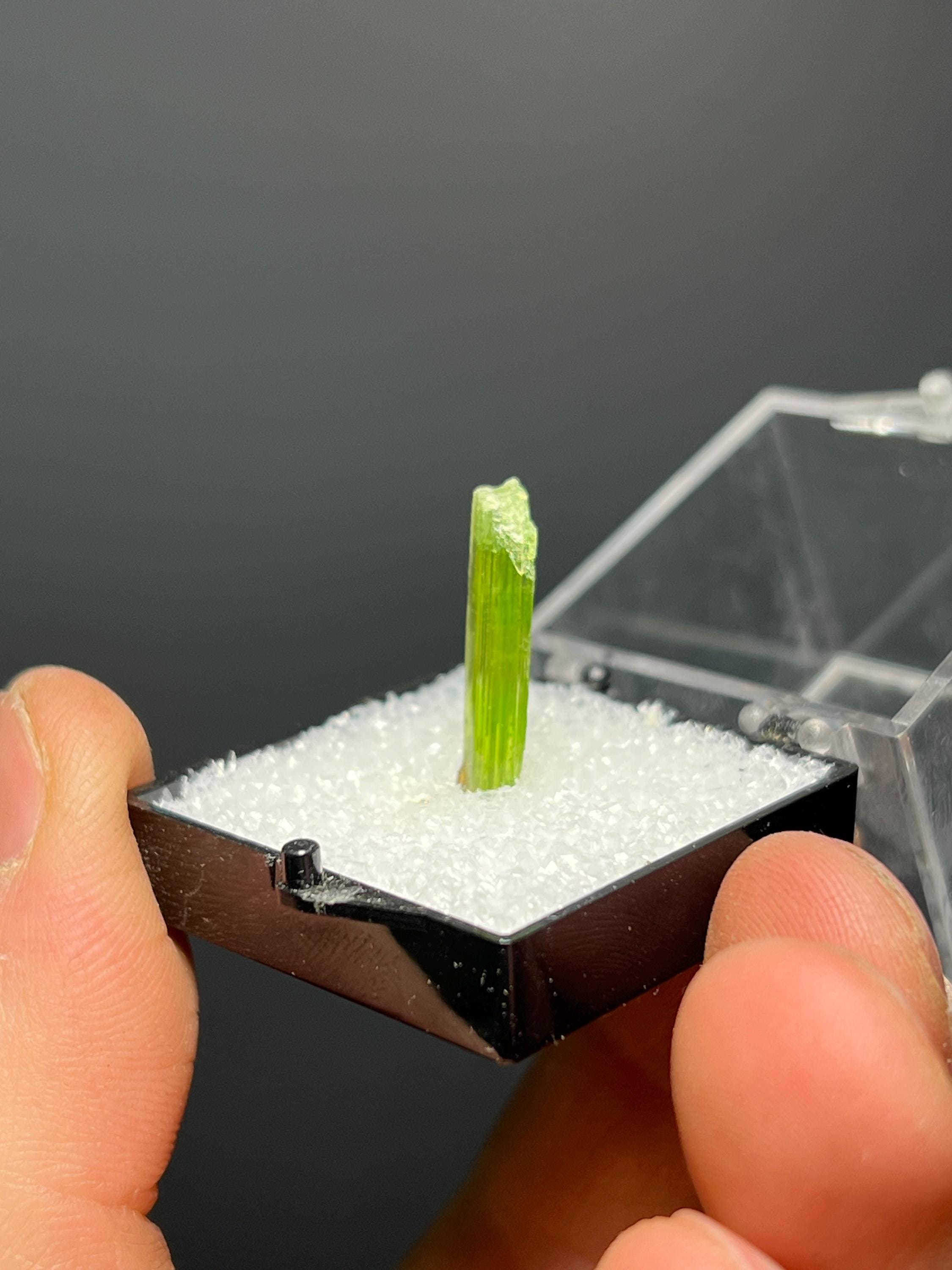 Chrome Tremolite Specimen - Crystal Gemstone AE 