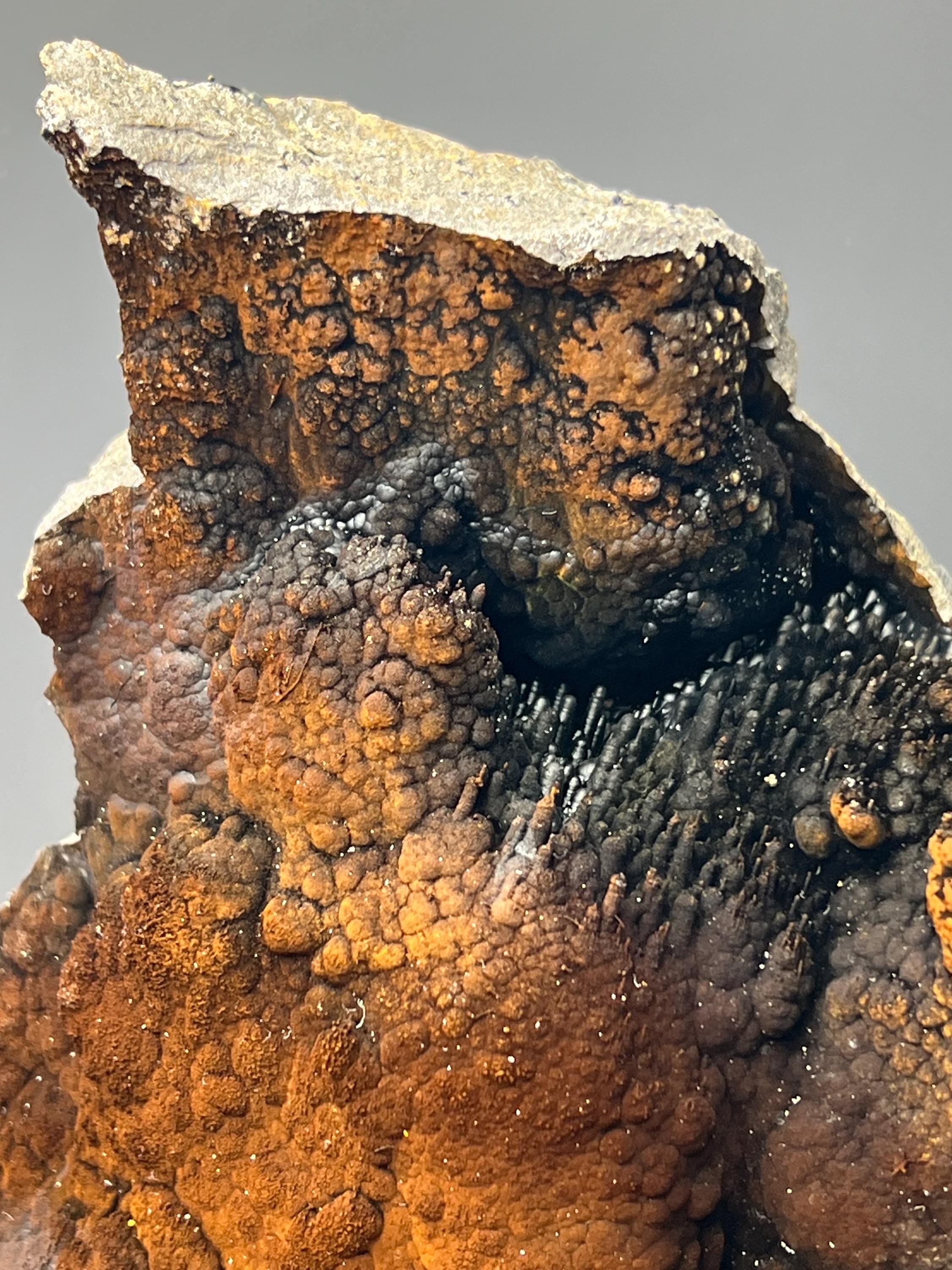 Museum Grade Limonite With Stalactite And Botryoidal Formation Goethite, For Special Collection - Crystal Gemstone AE 