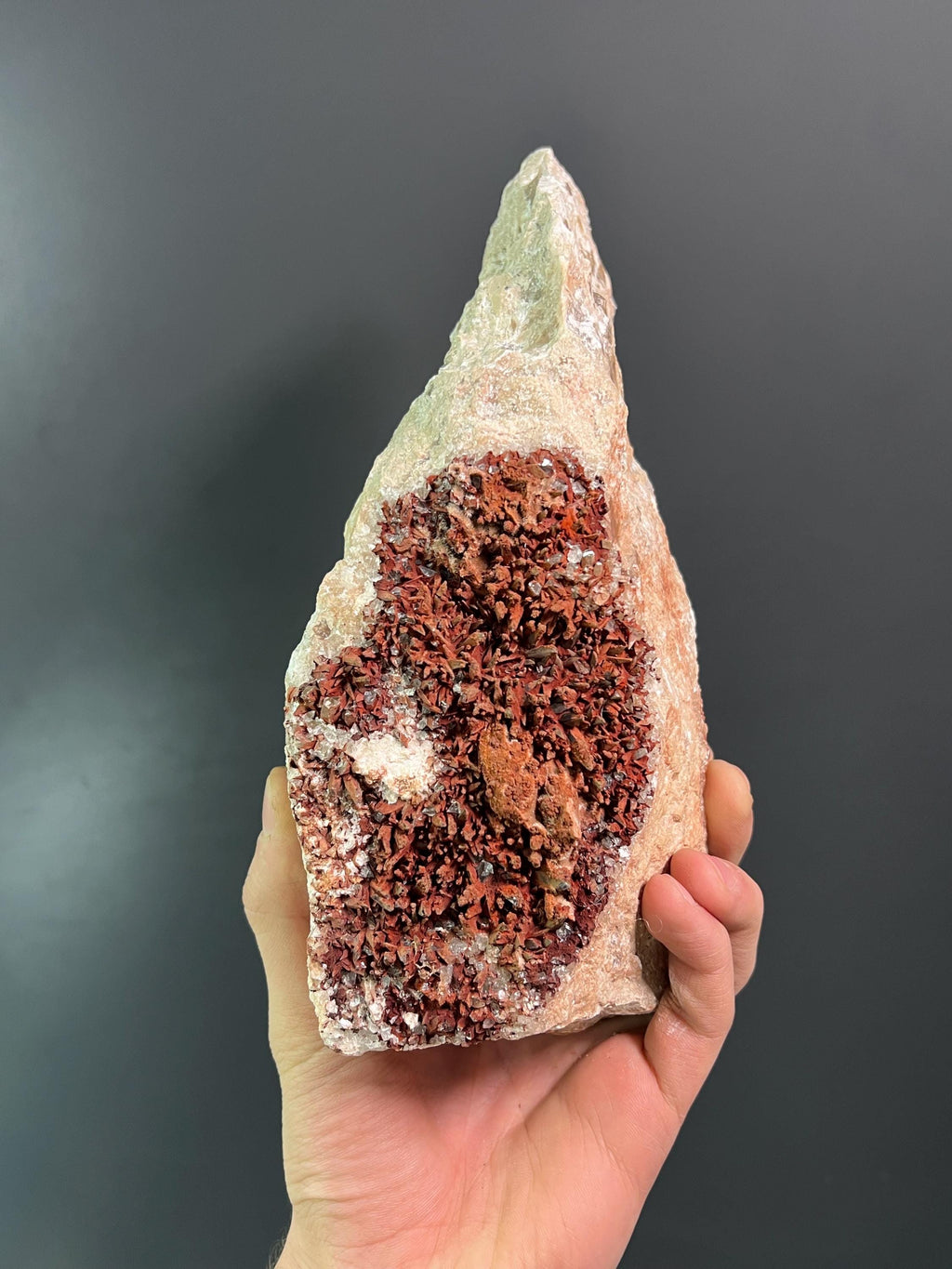 Two Sided Special Red Crystal Calcite - Crystal Gemstone AE 