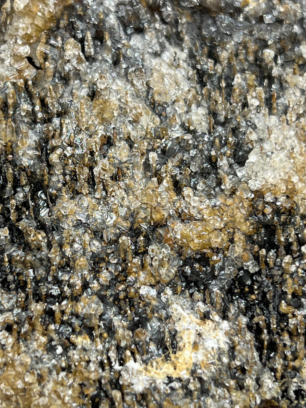 Very special museum quality crystal calcite and barite on stalactite hematite, Special collection piece - Crystal Gemstone AE 