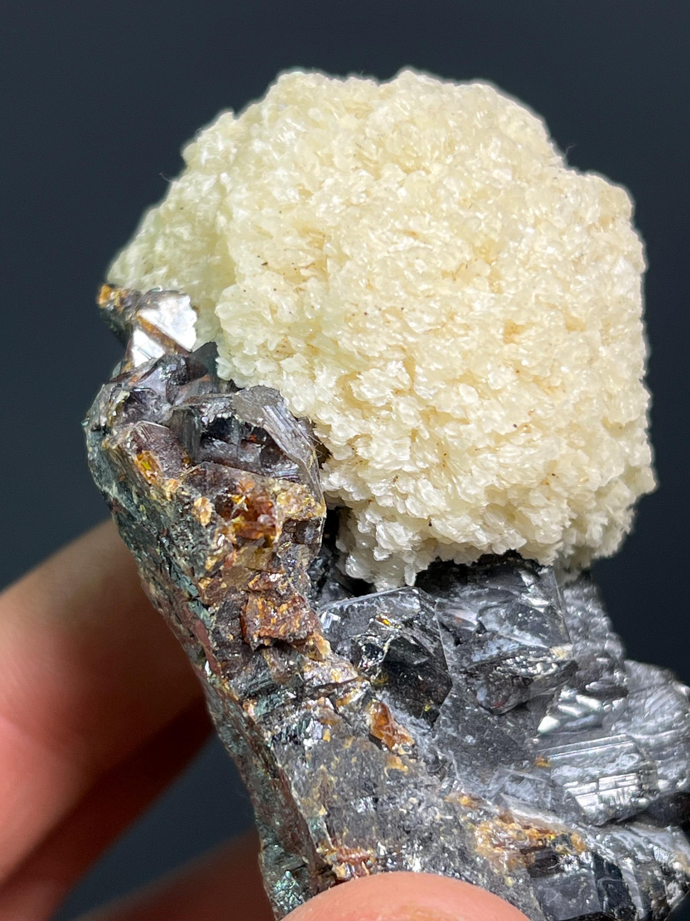 Top Quality Barite With Sphalerite Specimen, 250gram - Crystal Gemstone AE 