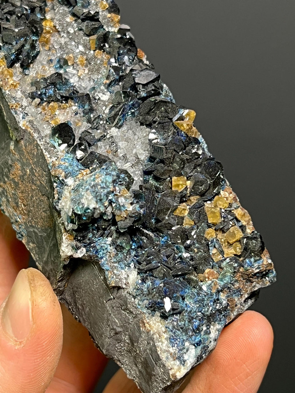 Lazulite Blue Crystals Specimen, 320gram - Crystal Gemstone AE 