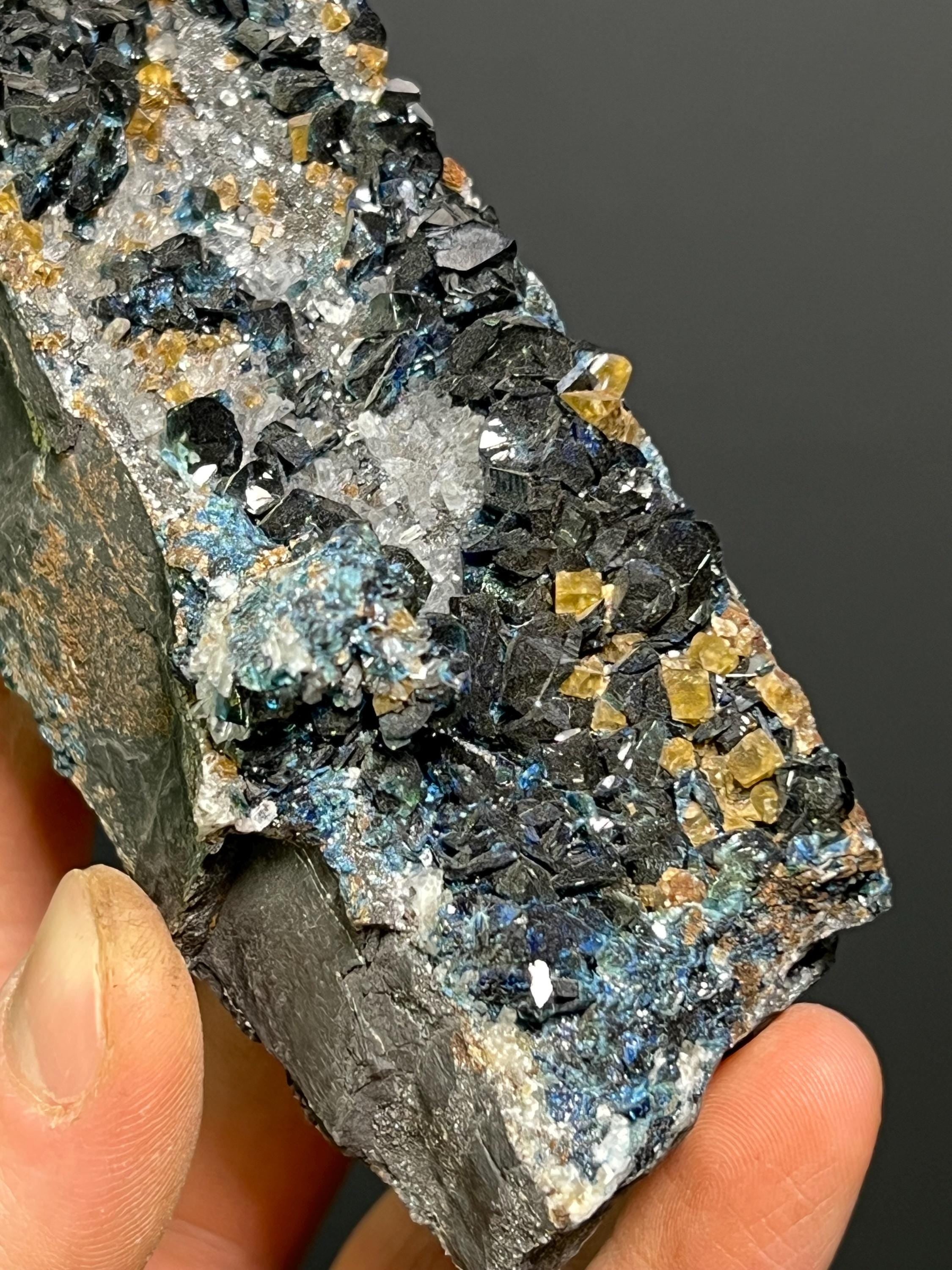 Lazulite Blue Crystals Specimen, 320gram - Crystal Gemstone AE 