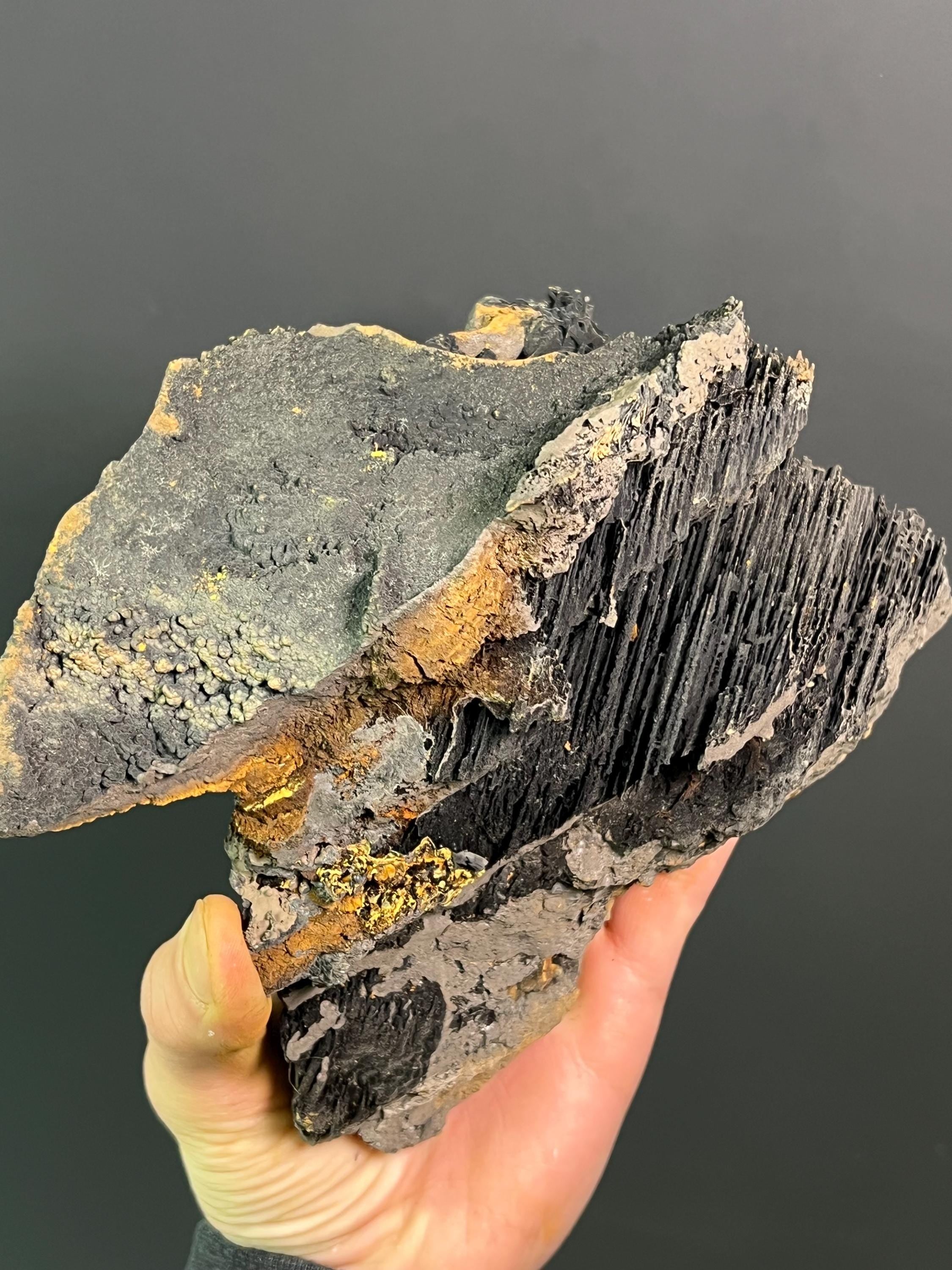 Museum Grade Limonite With Stalactite Goethite - Crystal Gemstone AE 