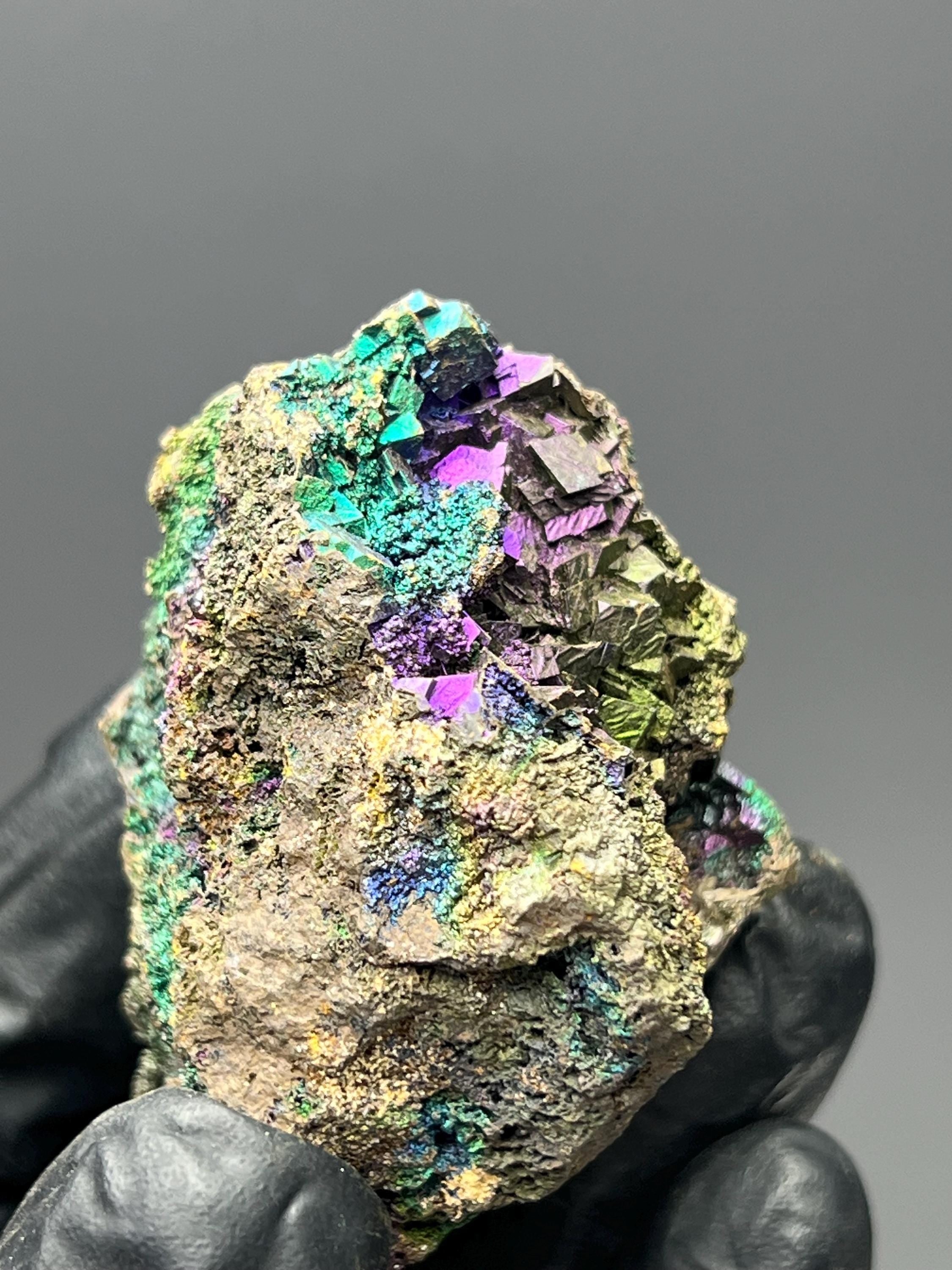 Museum Grade! Colored Alloy Turgite With Iron Siderite - Crystal Gemstone AE 