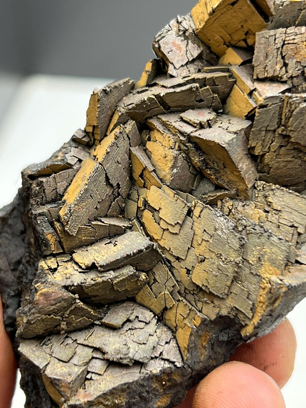 Museum quality, Very showy limonite on iron siderite, From Turkey - Crystal Gemstone AE 
