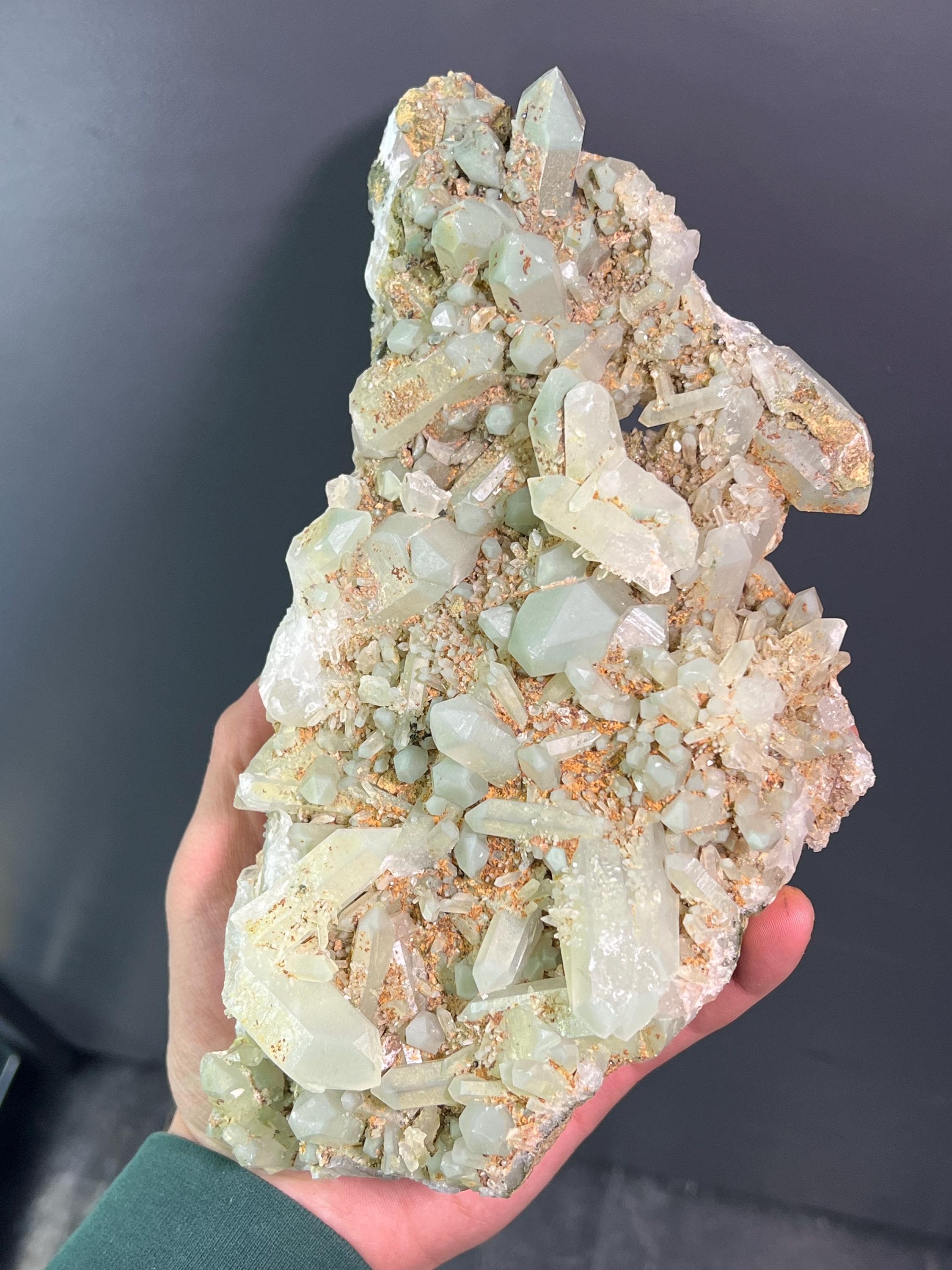 Chlorite Crystal Quartz - Crystal Gemstone AE 