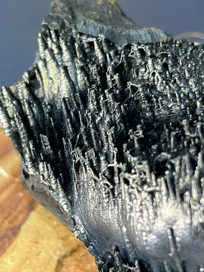 Museum Grade! Very Special Golden Color Stalactite Goethite Specimen, For Special Collection - Crystal Gemstone AE 