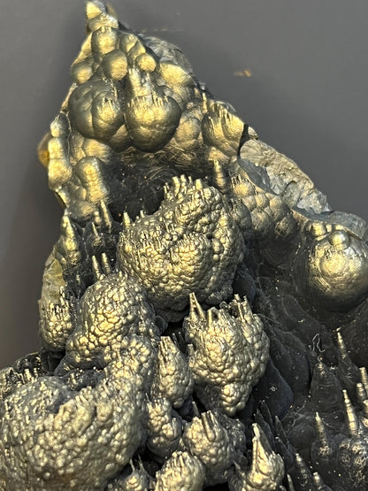 Museum Grade! Very Special Golden Color Stalactite Goethite Specimen - Crystal Gemstone AE 