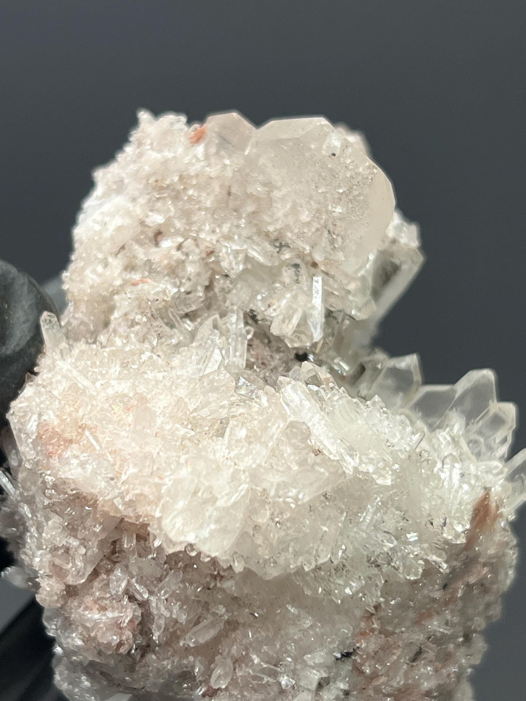 Pink Lemurian Quartz Cluster - Crystal Gemstone AE 