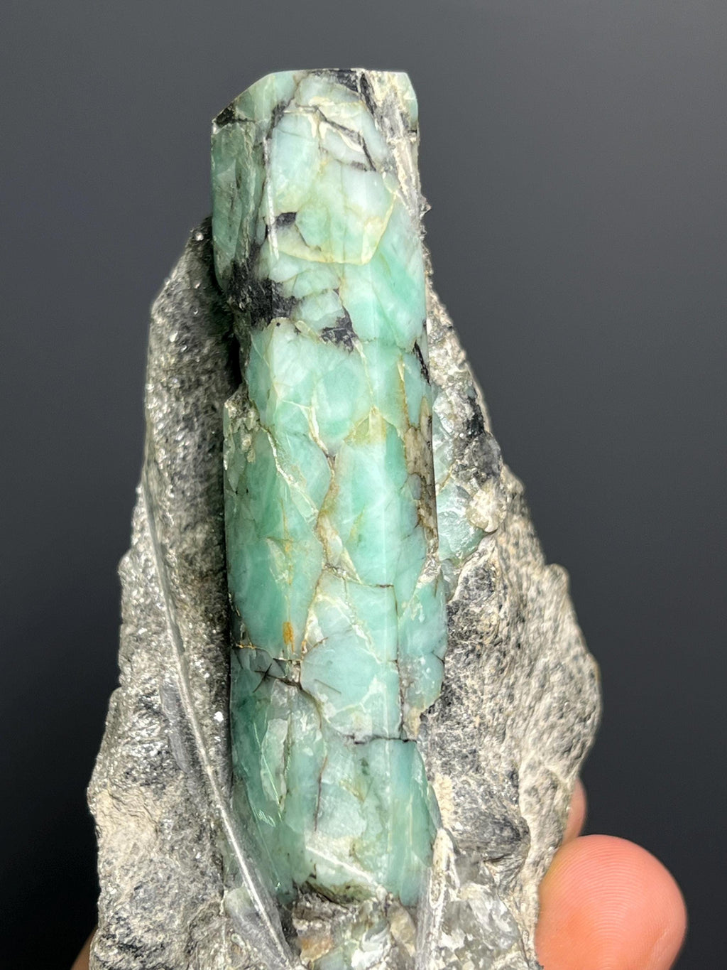 Emerald On Matrix Specimen, 270gram - Crystal Gemstone AE 