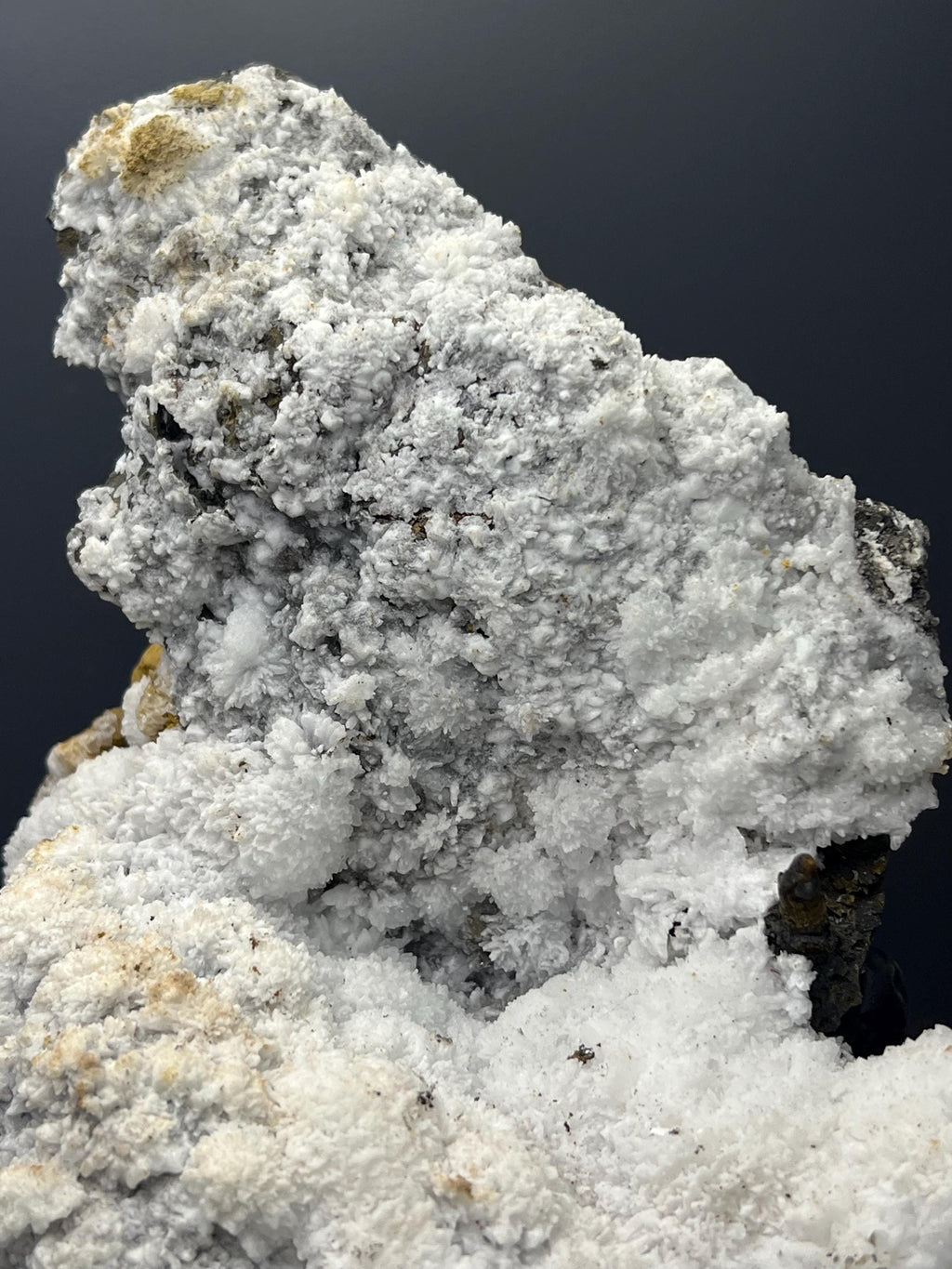 White Snow Crystal Calcite Specimen - Crystal Gemstone AE 