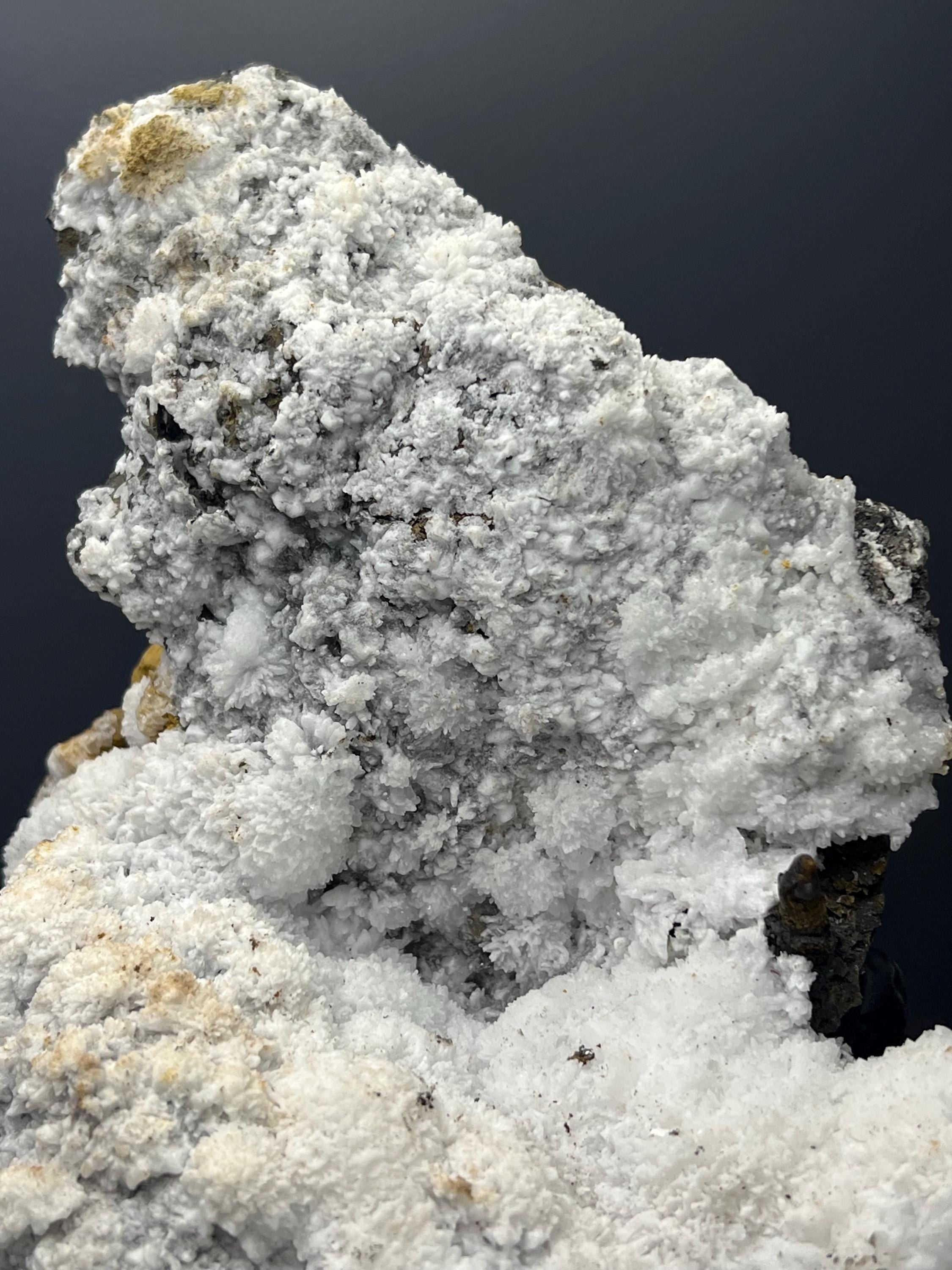 White Snow Crystal Calcite Specimen - Crystal Gemstone AE 