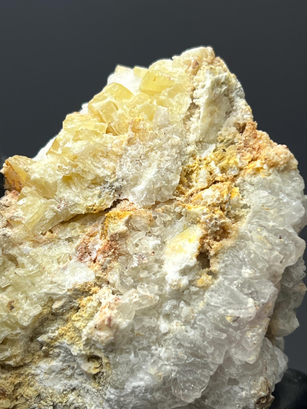 Yellow Barite Specimen - Crystal Gemstone AE 